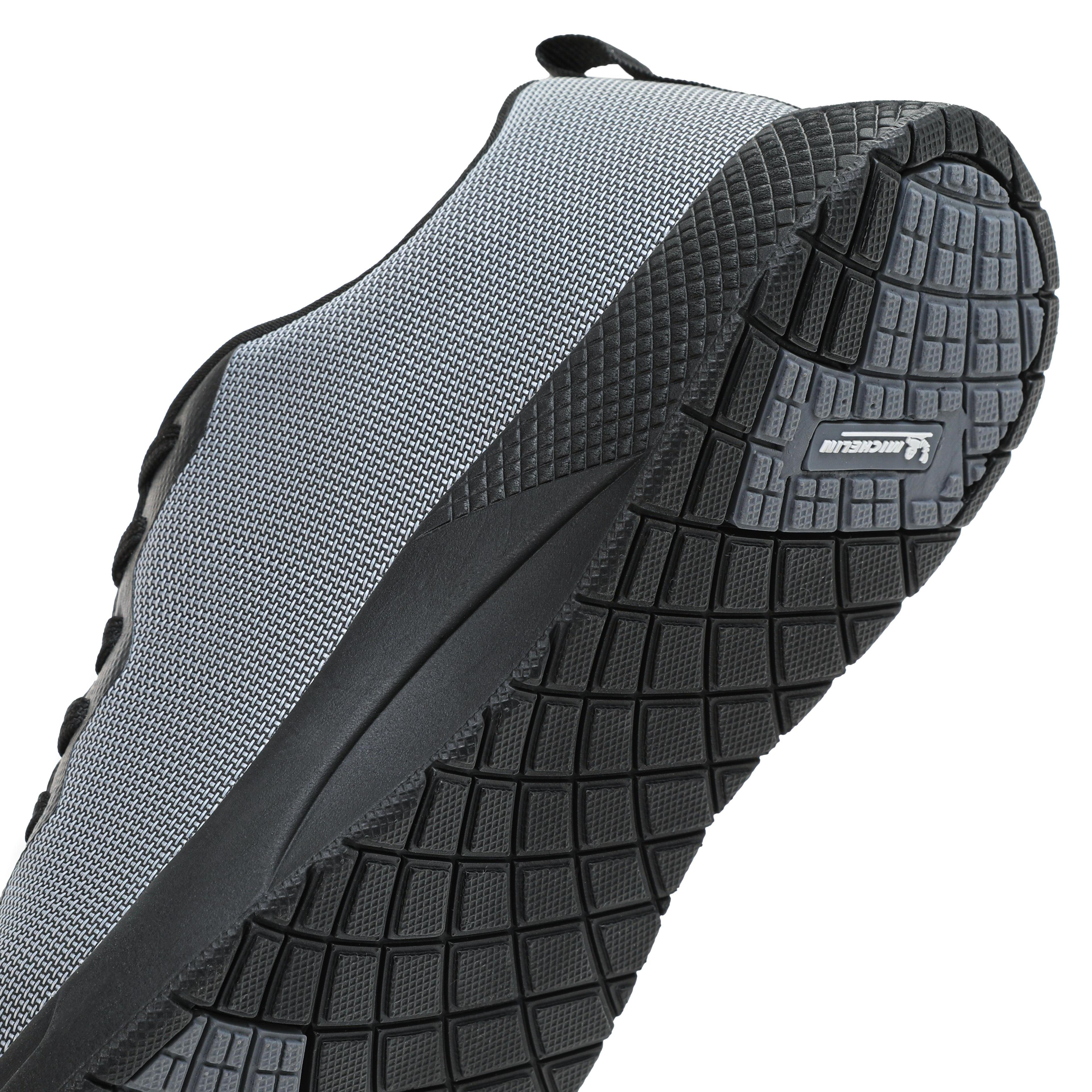 Zapatilla Deportiva Confort Hombre Gris Negro Michelin Cr19-4