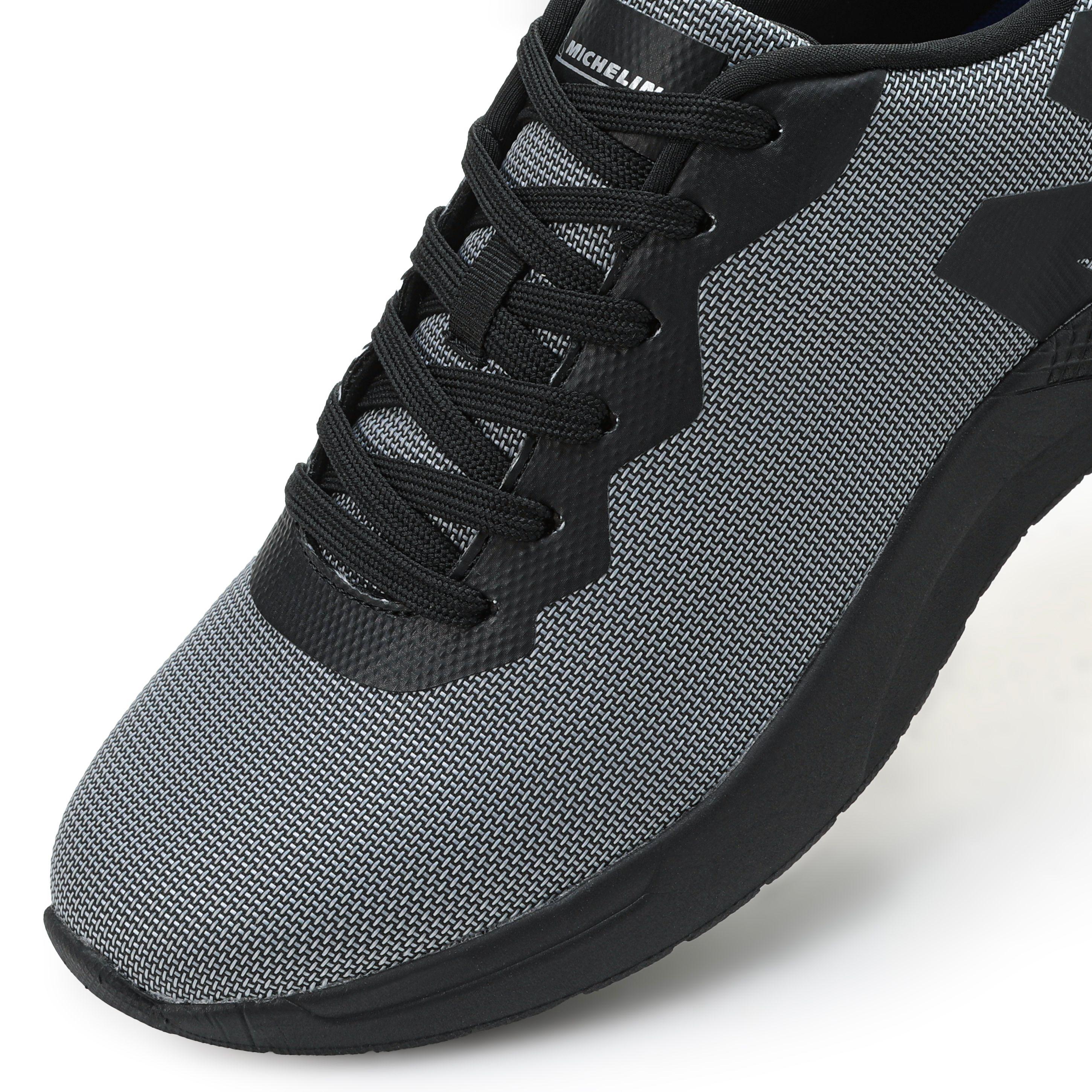 Zapatilla Deportiva Confort Hombre Gris Negro Michelin Cr19-5