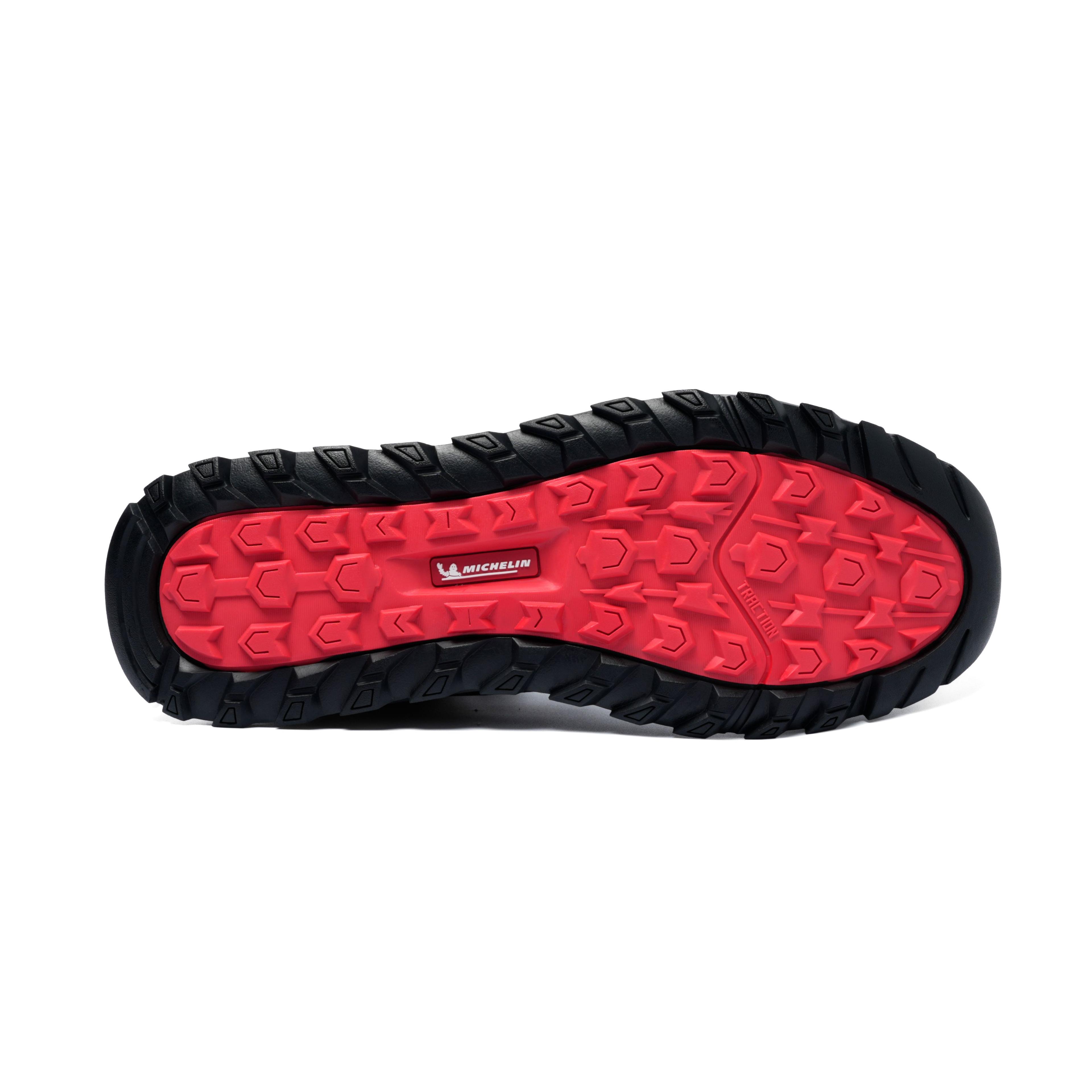 Botín Outdoor Impermeable Hombre Gris Y Negro Michelin Dr19-2