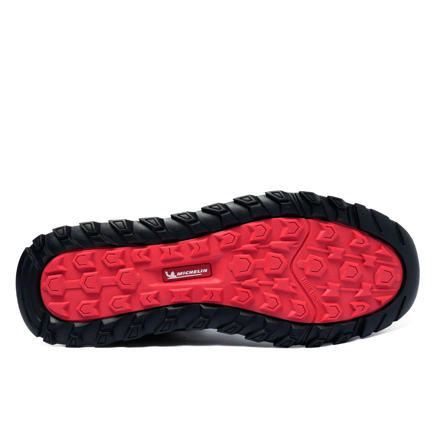 Botín Outdoor Impermeable Hombre Gris Y Negro Michelin Dr19-2