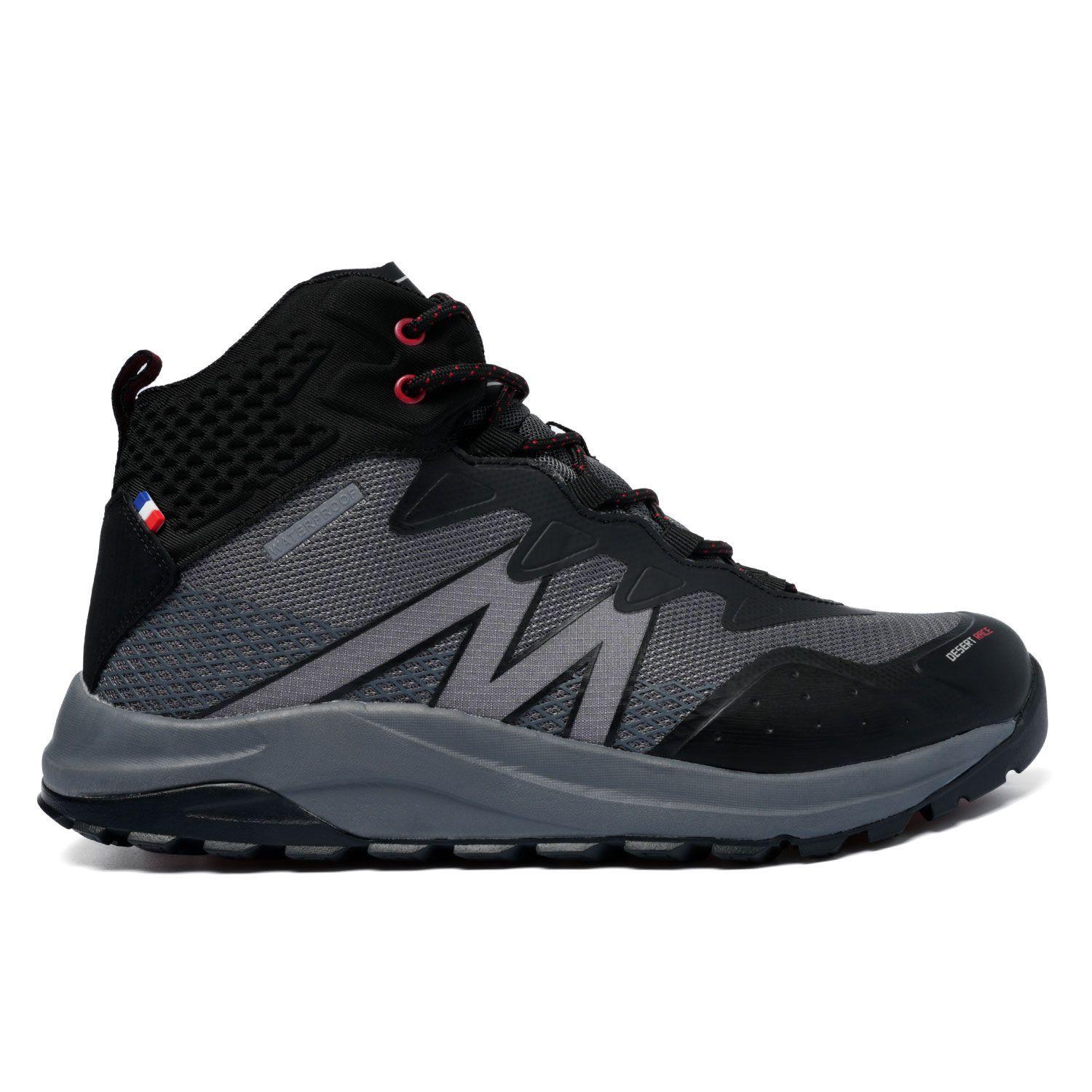 Botín Zapatilla Impermeable Hombre Gris Negro Michelin Dr19-1