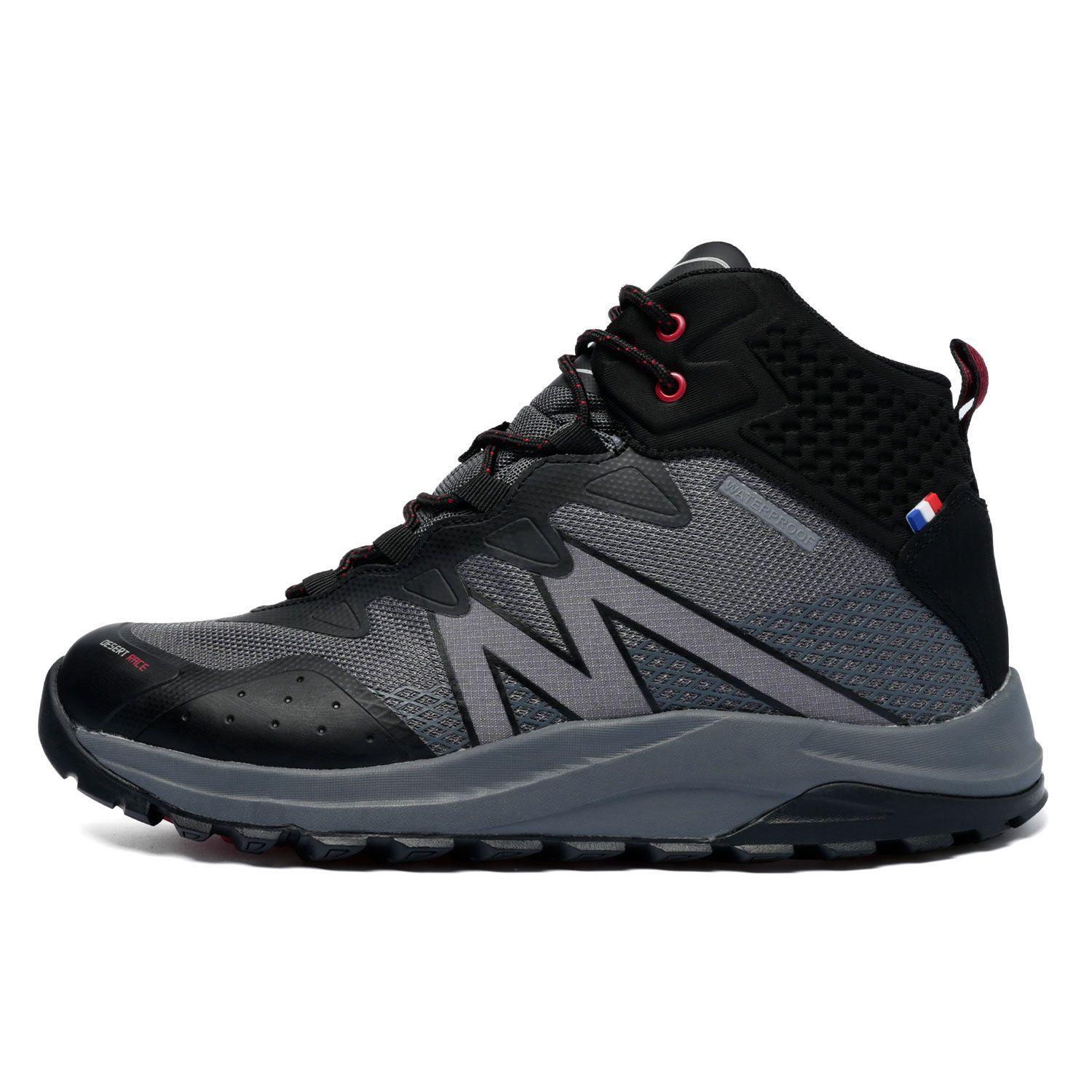 Botín Zapatilla Impermeable Hombre Gris Negro Michelin Dr19-3