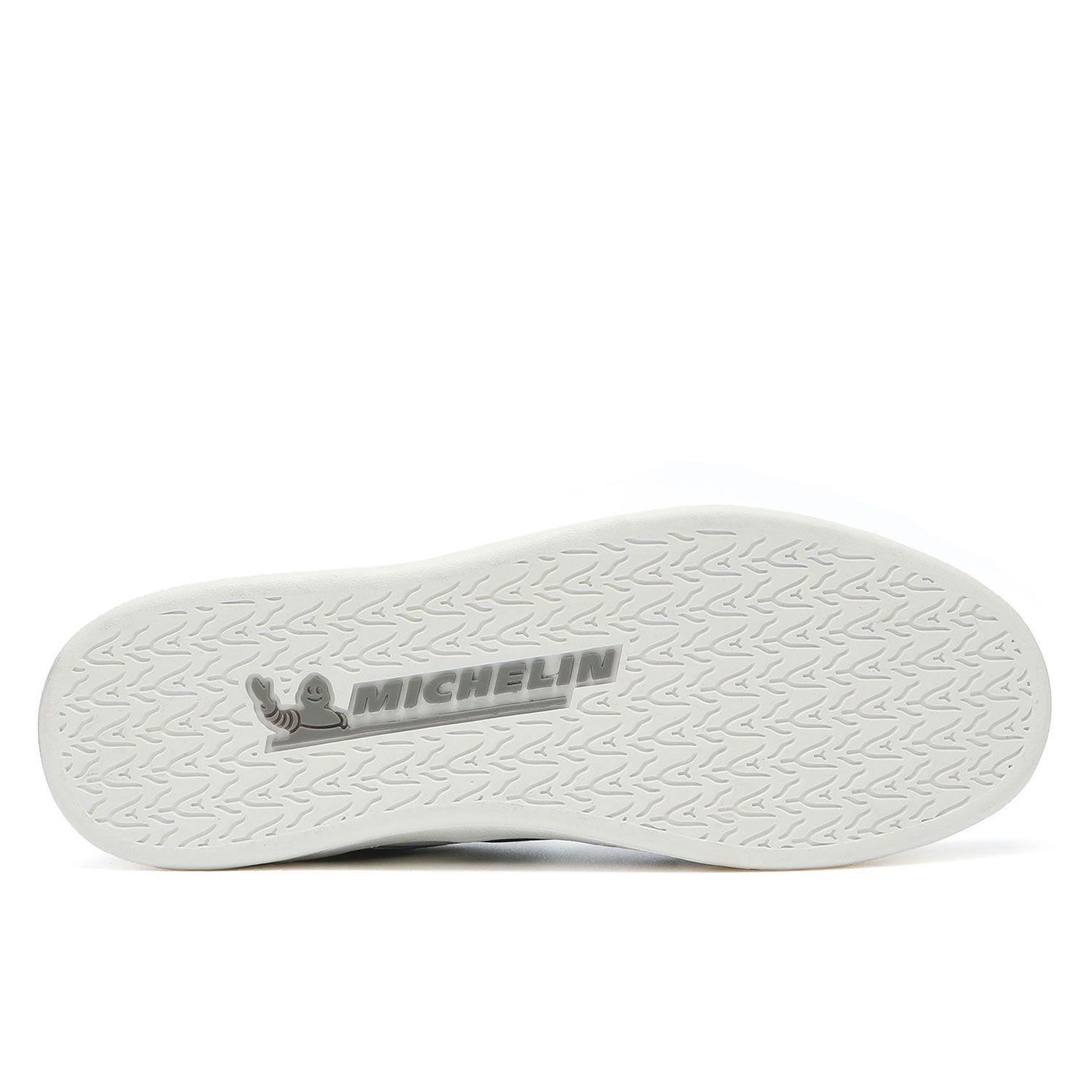 Zapatilla Casual Urbana Hombre Blanco Verde Michelin Ps22-2