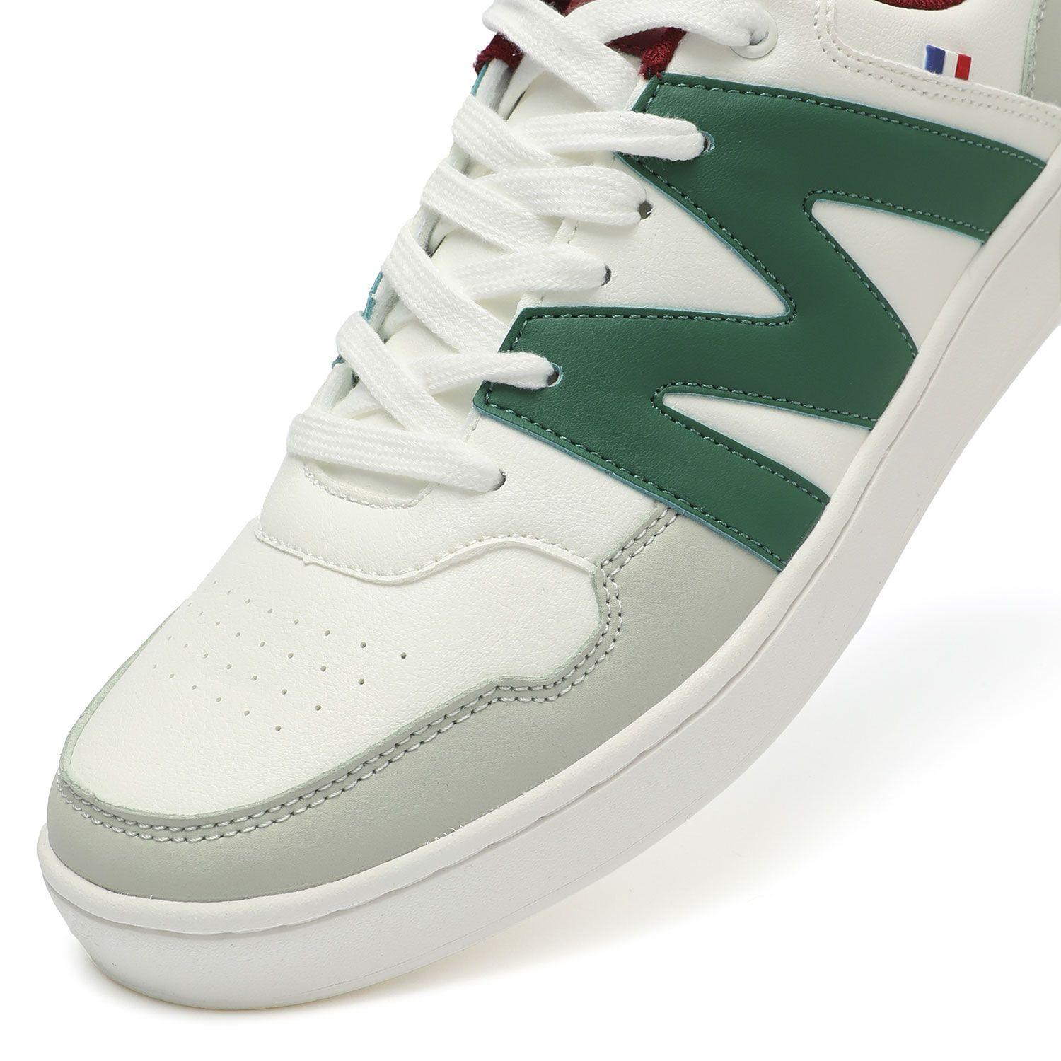 Zapatilla Casual Urbana Hombre Blanco Verde Michelin Ps22-5