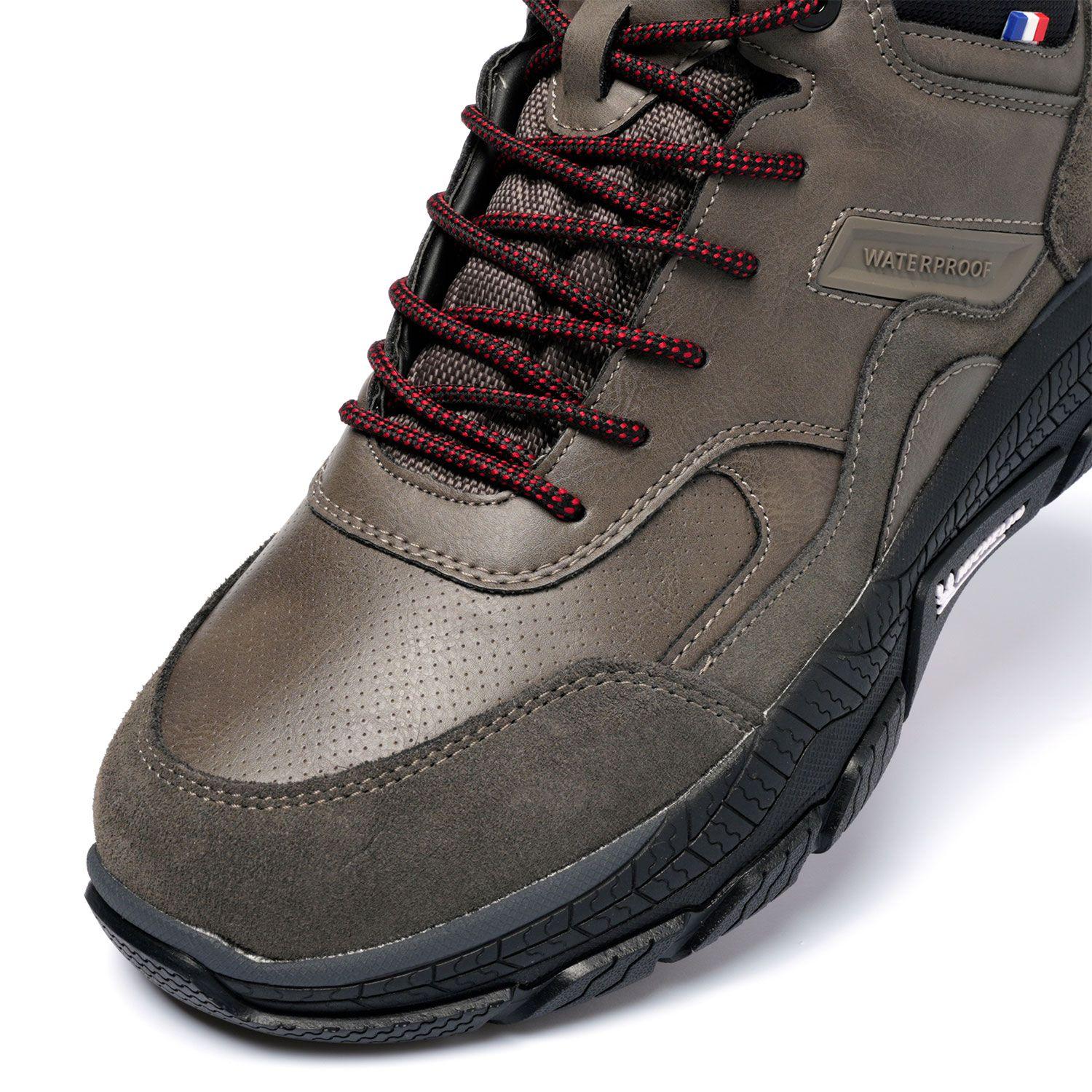 Botín Impermeable Caña Alta Hombre Color Taupe Michelin Df06-5