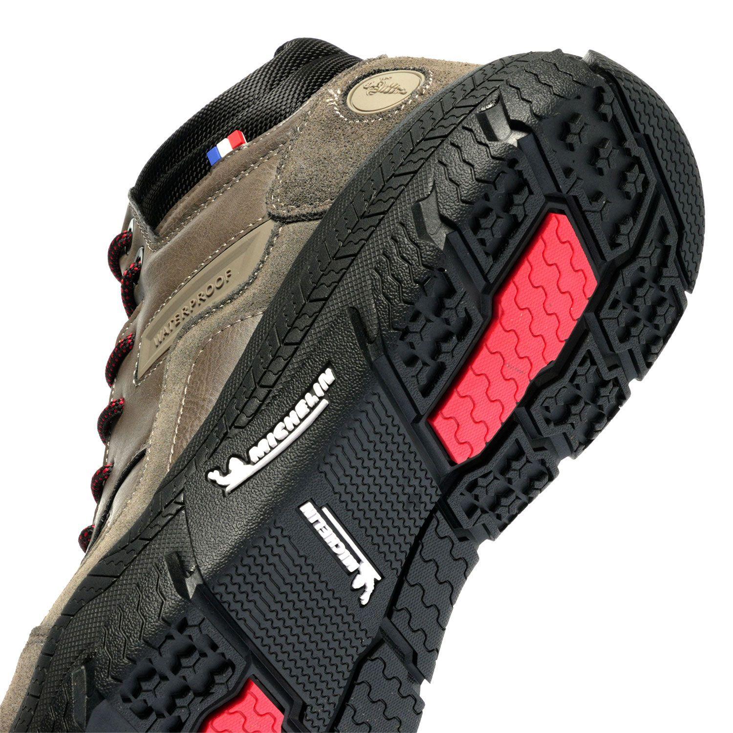 Botín Zapatilla Impermeable Hombre Taupe Michelin Df06-6