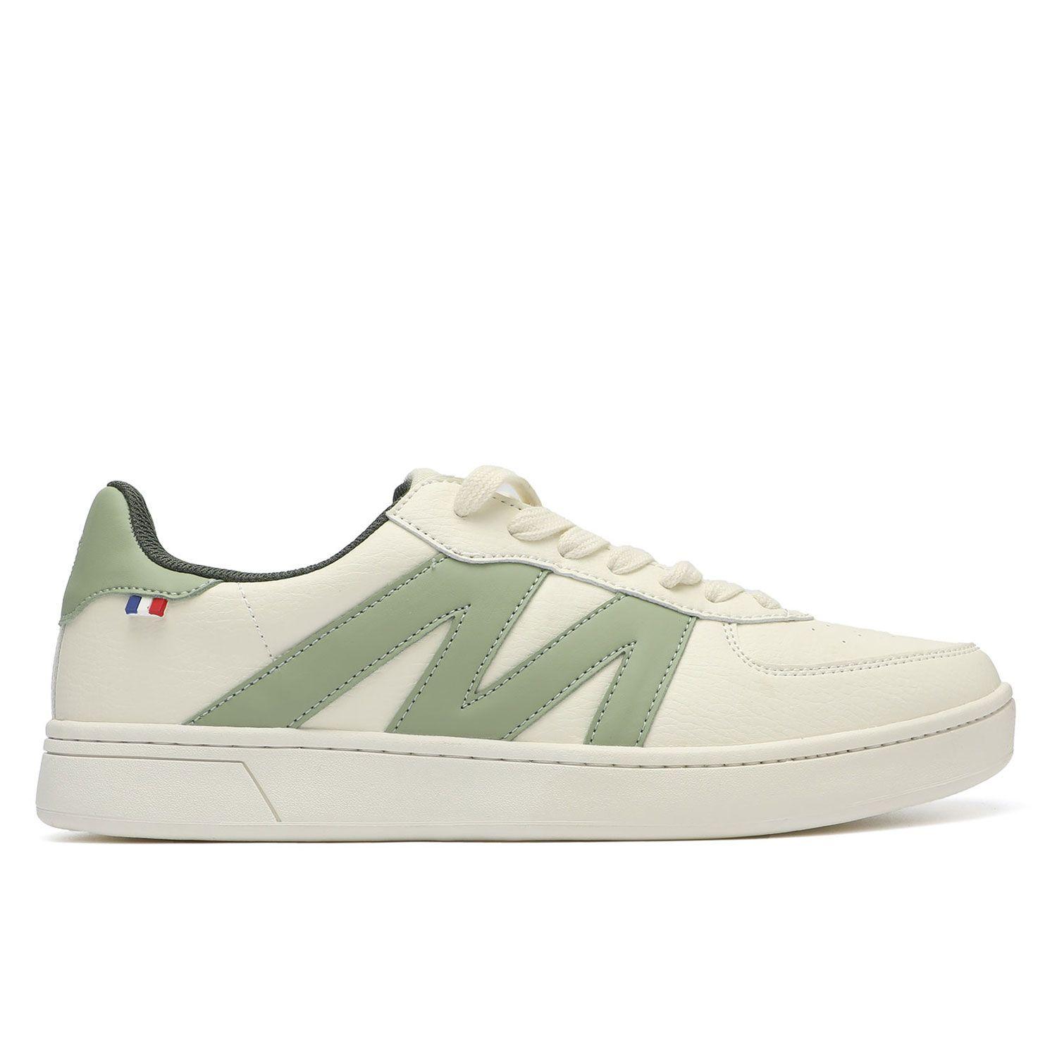 Zapatilla Casual Urbana Hombre Blanco Olivo Michelin Ps20-1