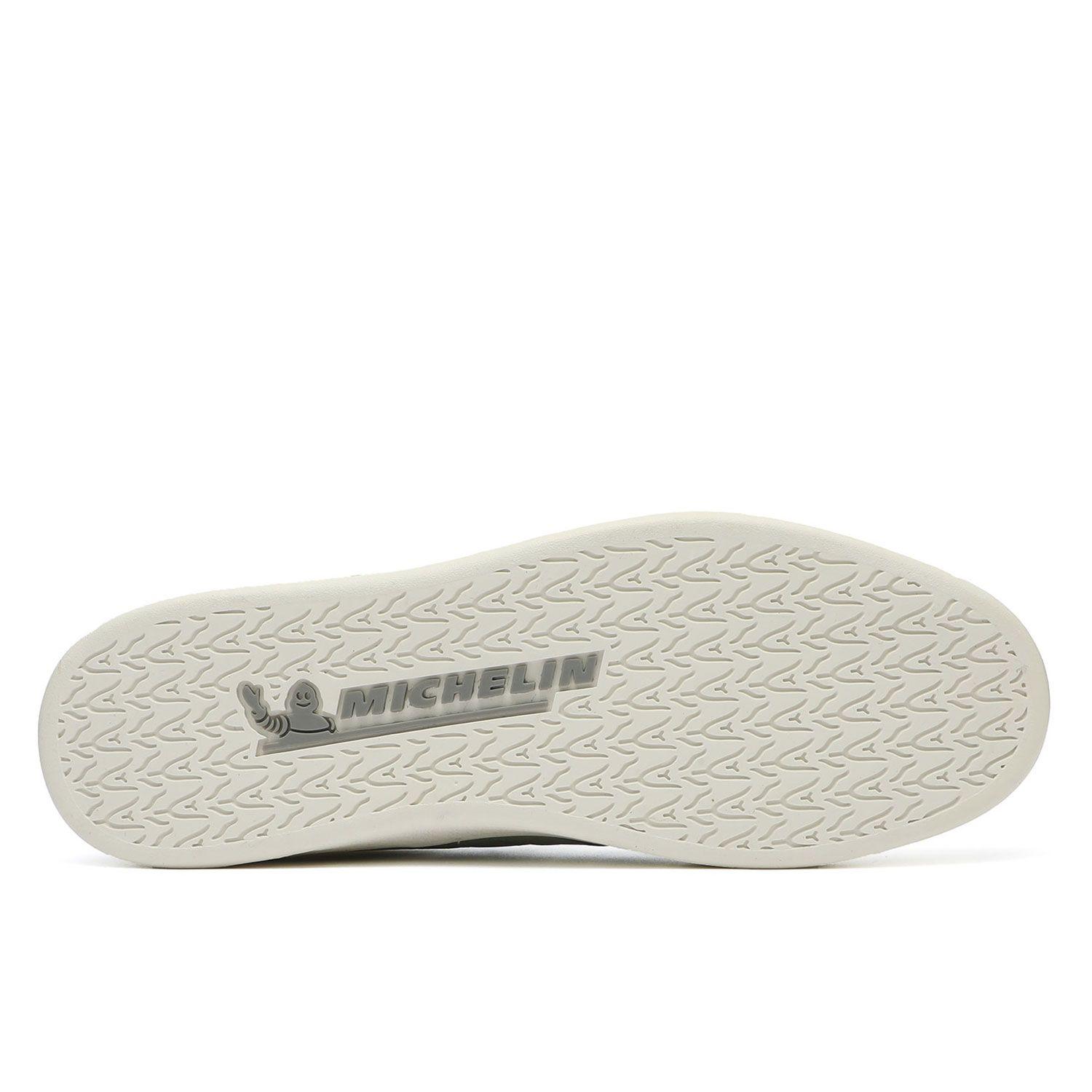 Zapatilla Casual Urbana Hombre Blanco Olivo Michelin Ps20-2