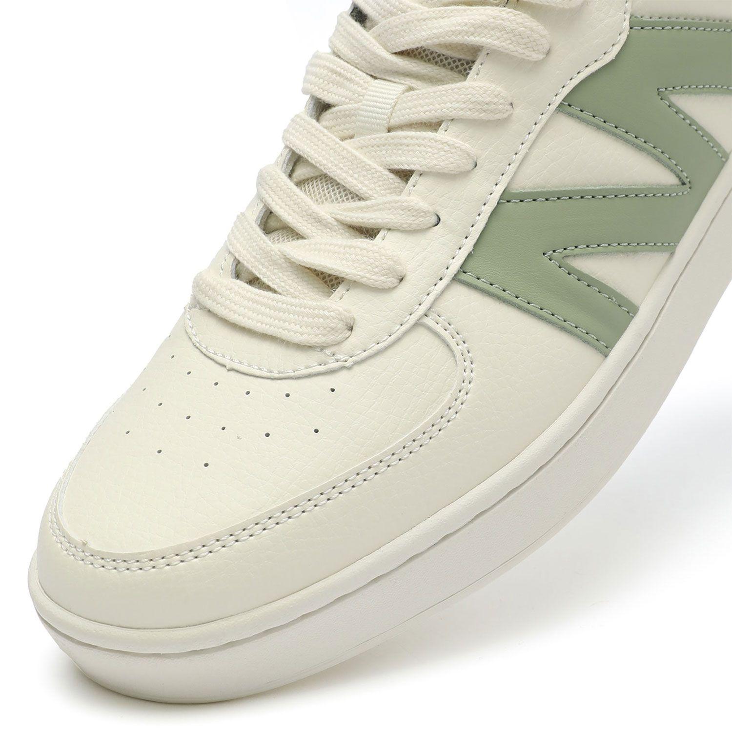 Zapatilla Casual Urbana Hombre Blanco Olivo Michelin Ps20-5