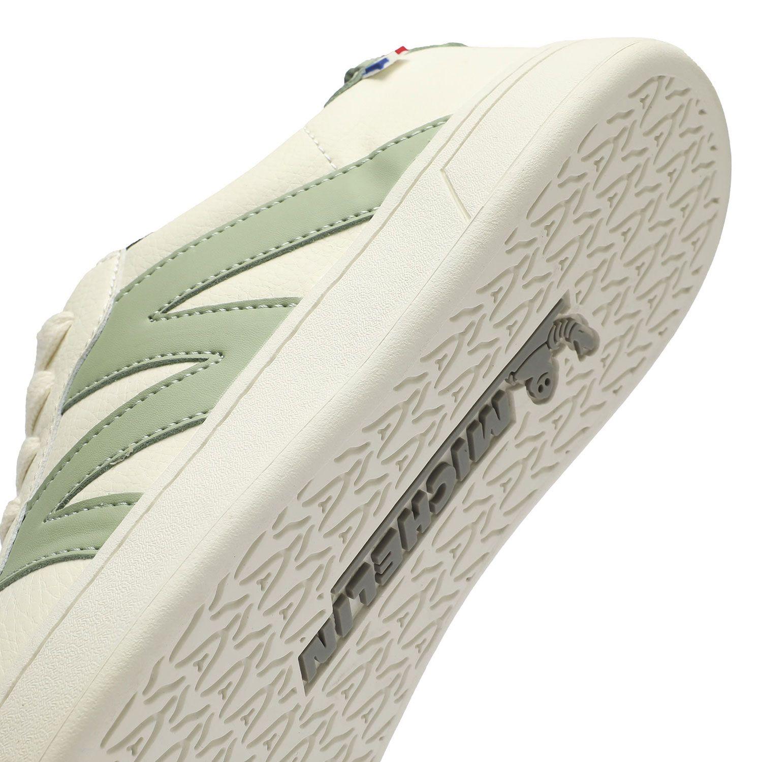 Zapatilla Casual Urbana Hombre Blanco Olivo Michelin Ps20-6