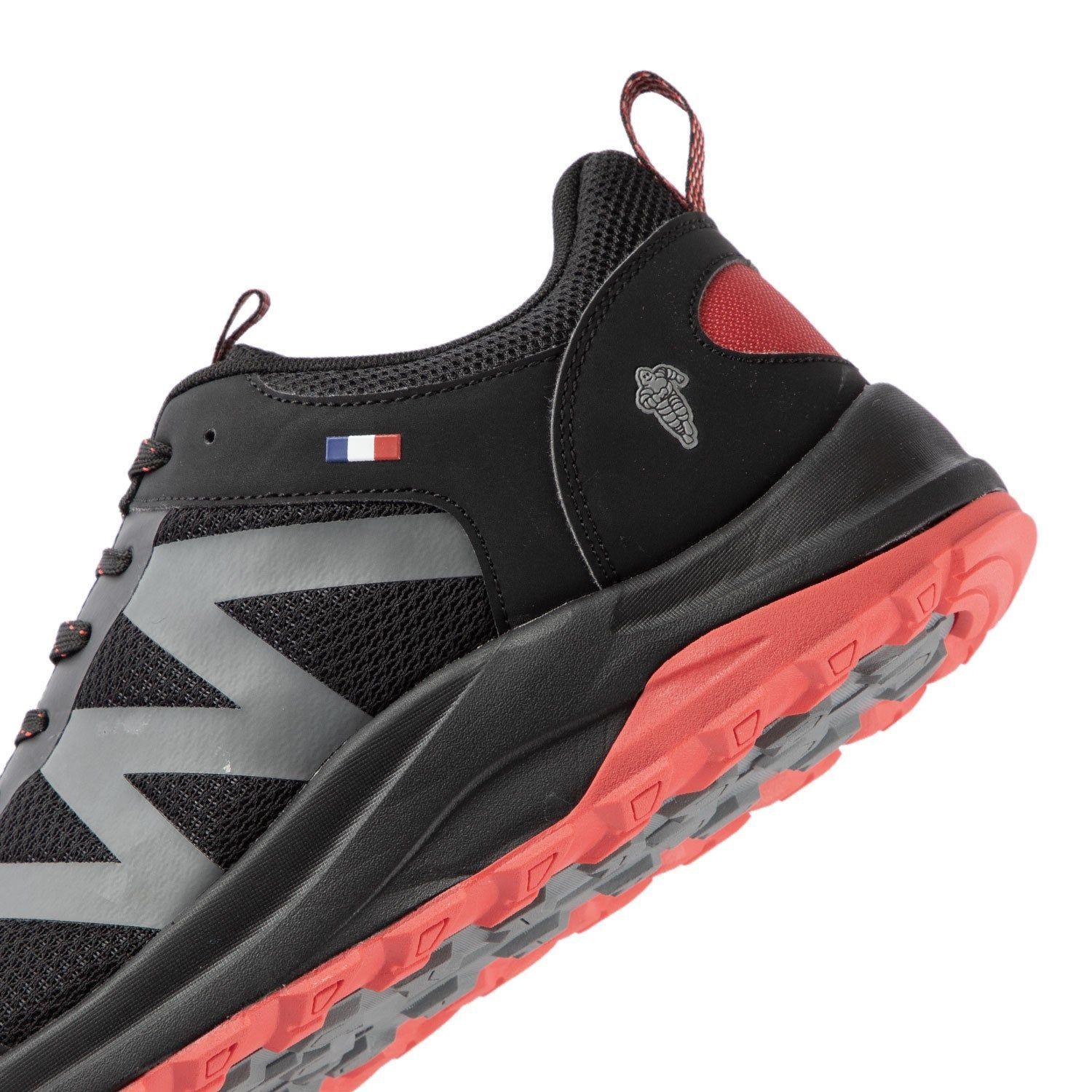 Zapatilla Trail Running Hombre Negro Rojo Michelin Footwear Dr15-5