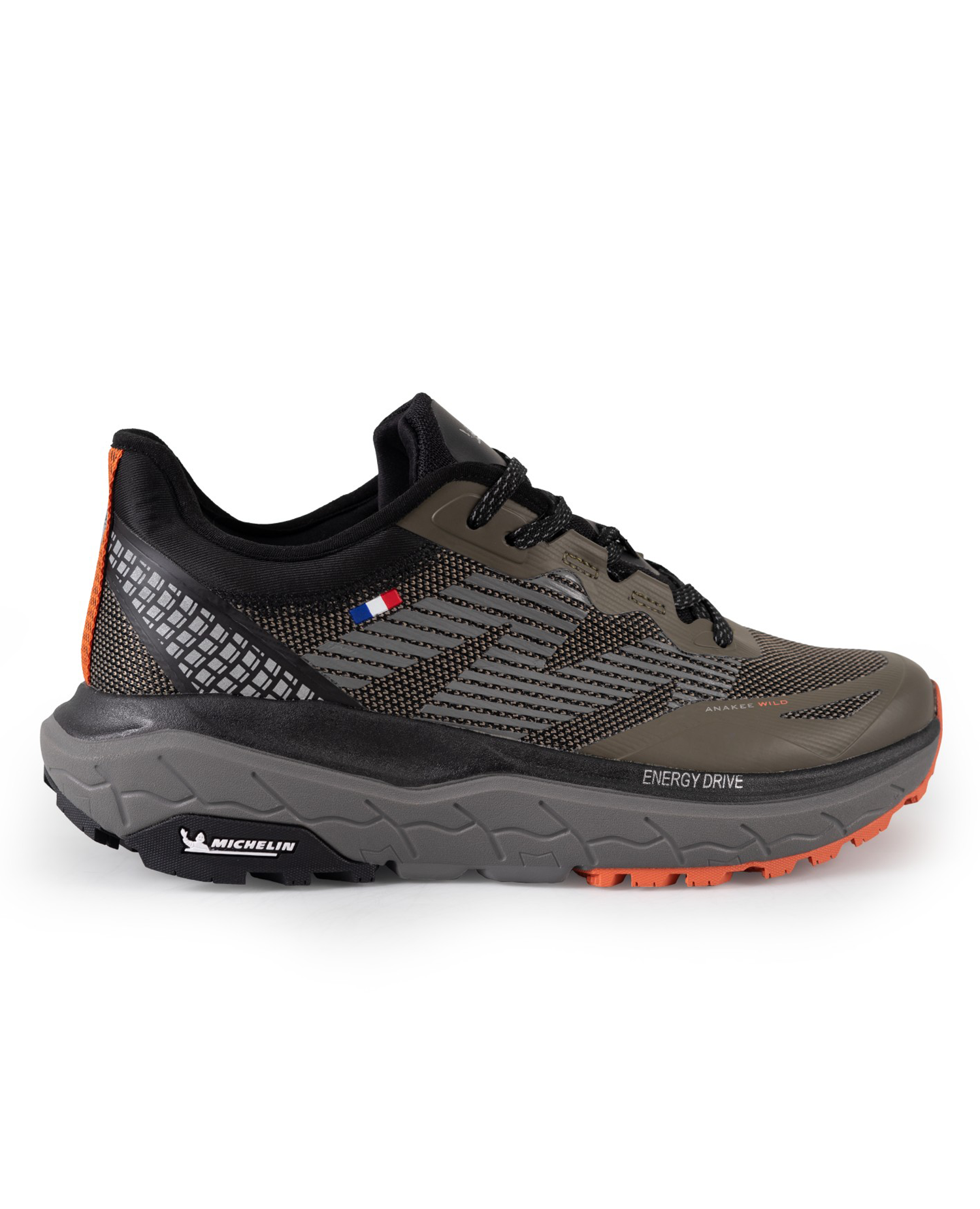 Zapatilla Trail Running Hombre Color Khaki y Negro Michelin AW05-0