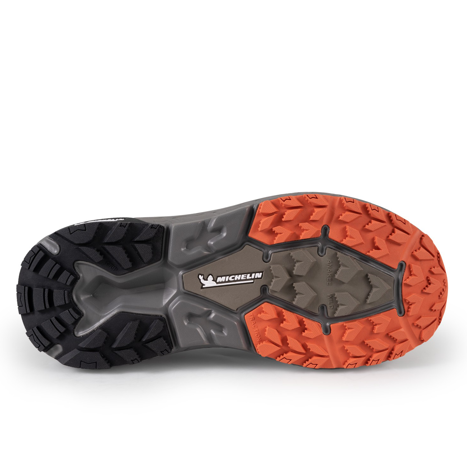 Zapatilla Deportiva Trail Hombre Khaki Negro Michelin Aw05-2