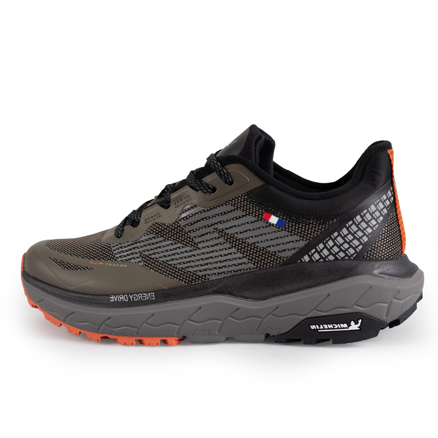 Zapatilla Deportiva Trail Hombre Khaki Negro Michelin Aw05-3