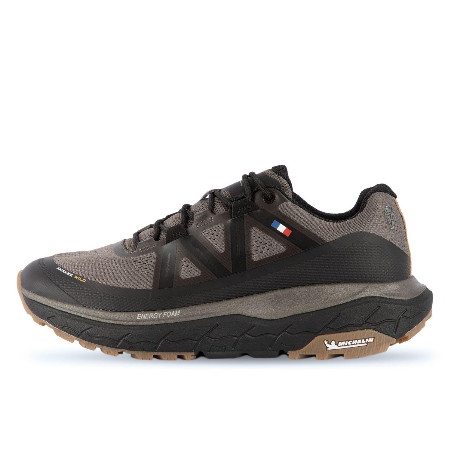 Zapatilla Trail Running Hombre Negro Y Gris Michelin Aw02-3