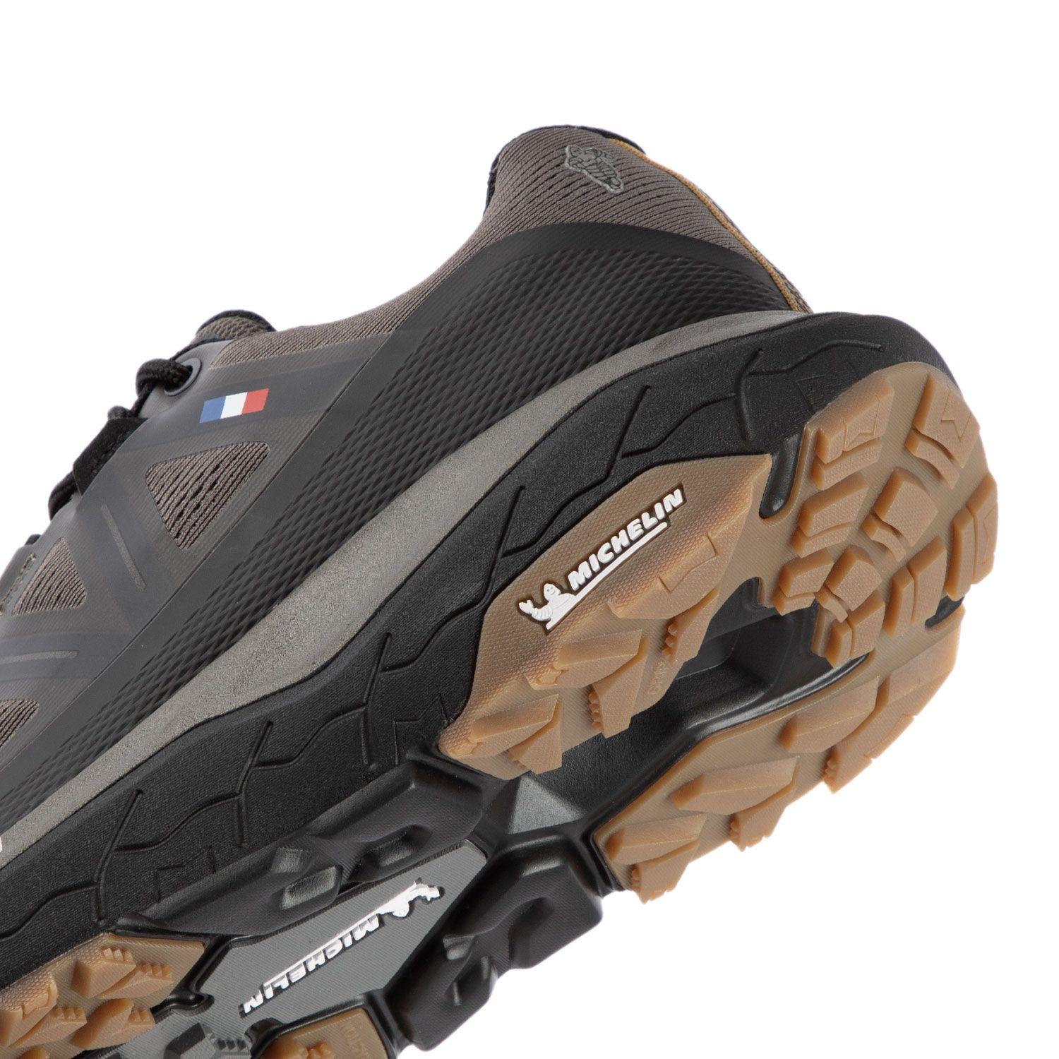 Zapatilla Trail Running Hombre Negro Y Gris Michelin Aw02-6