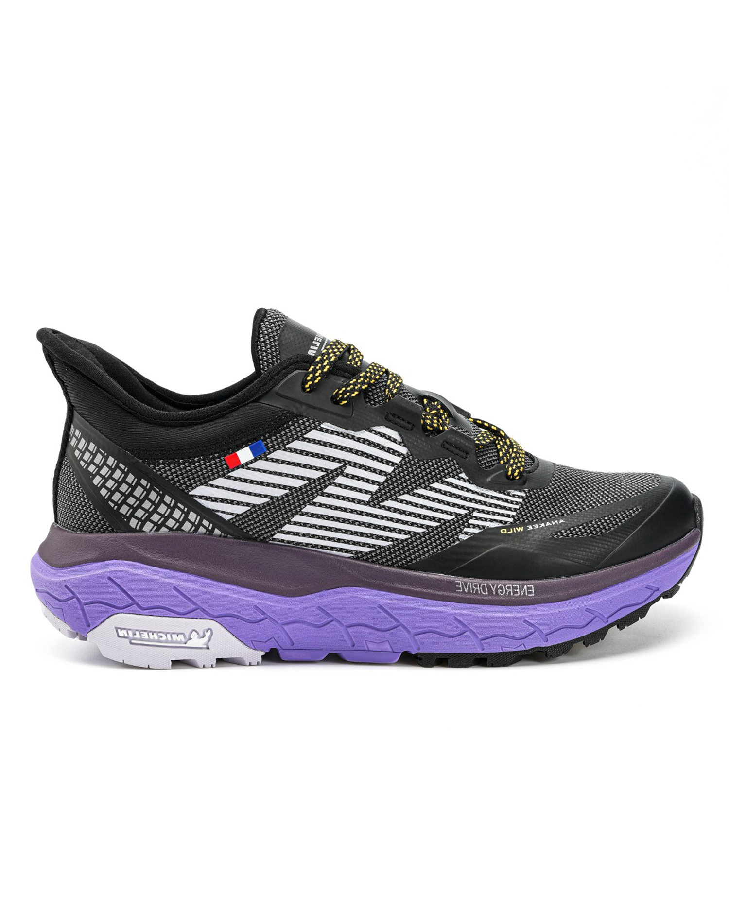 Zapatilla Deportiva Trail Mujer Negro Morado Michelin Aw05-0