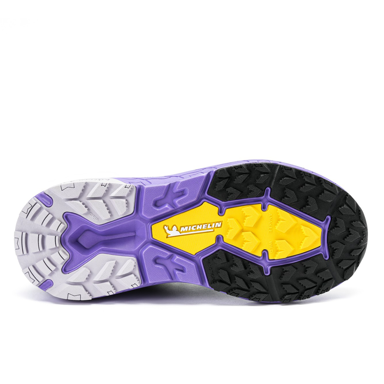 Zapatilla Deportiva Trail Mujer Negro Morado Michelin Aw05-2