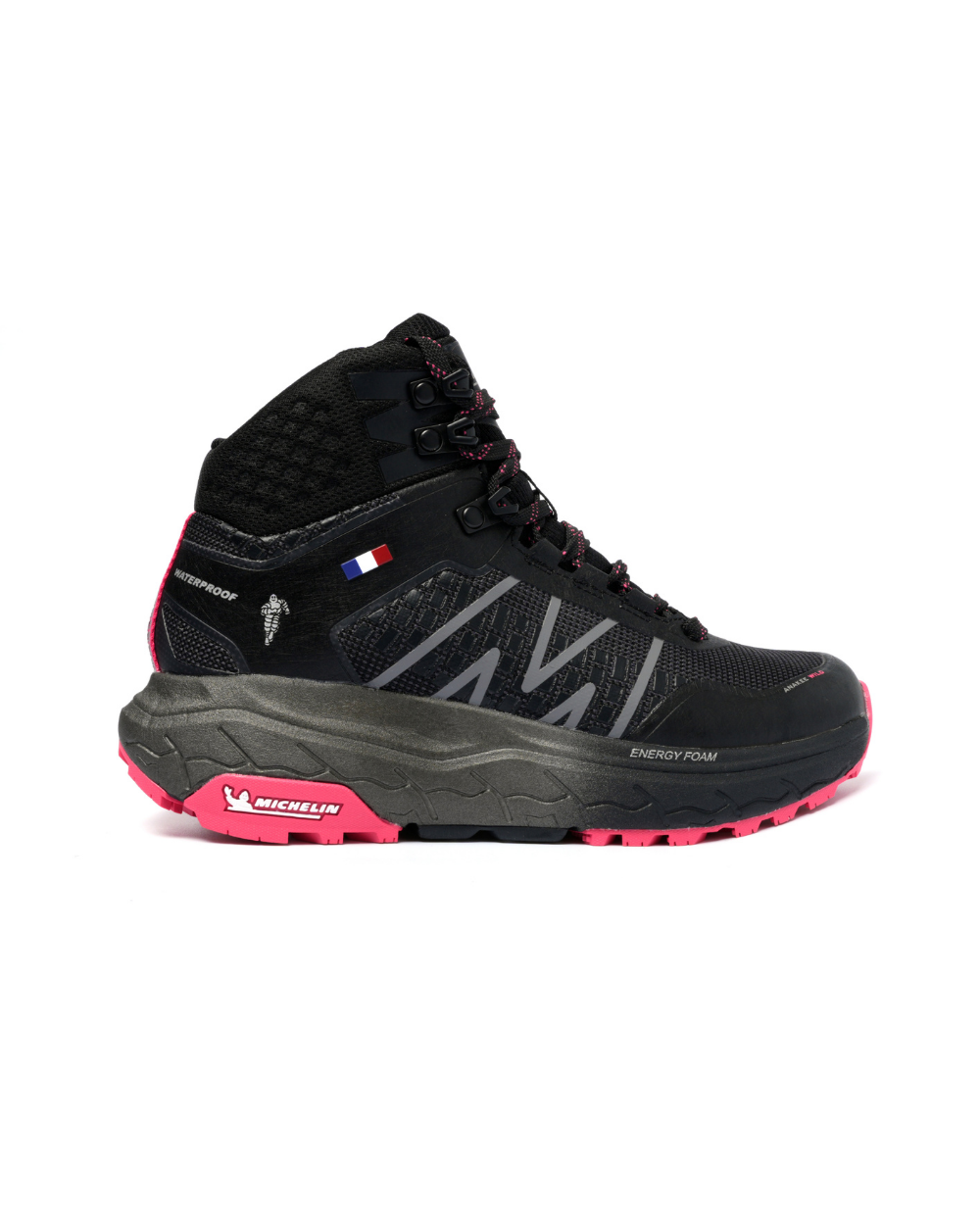 Zapatillas Deportivas Trail Mujer Negro Fucsia Michelin Aw03-0