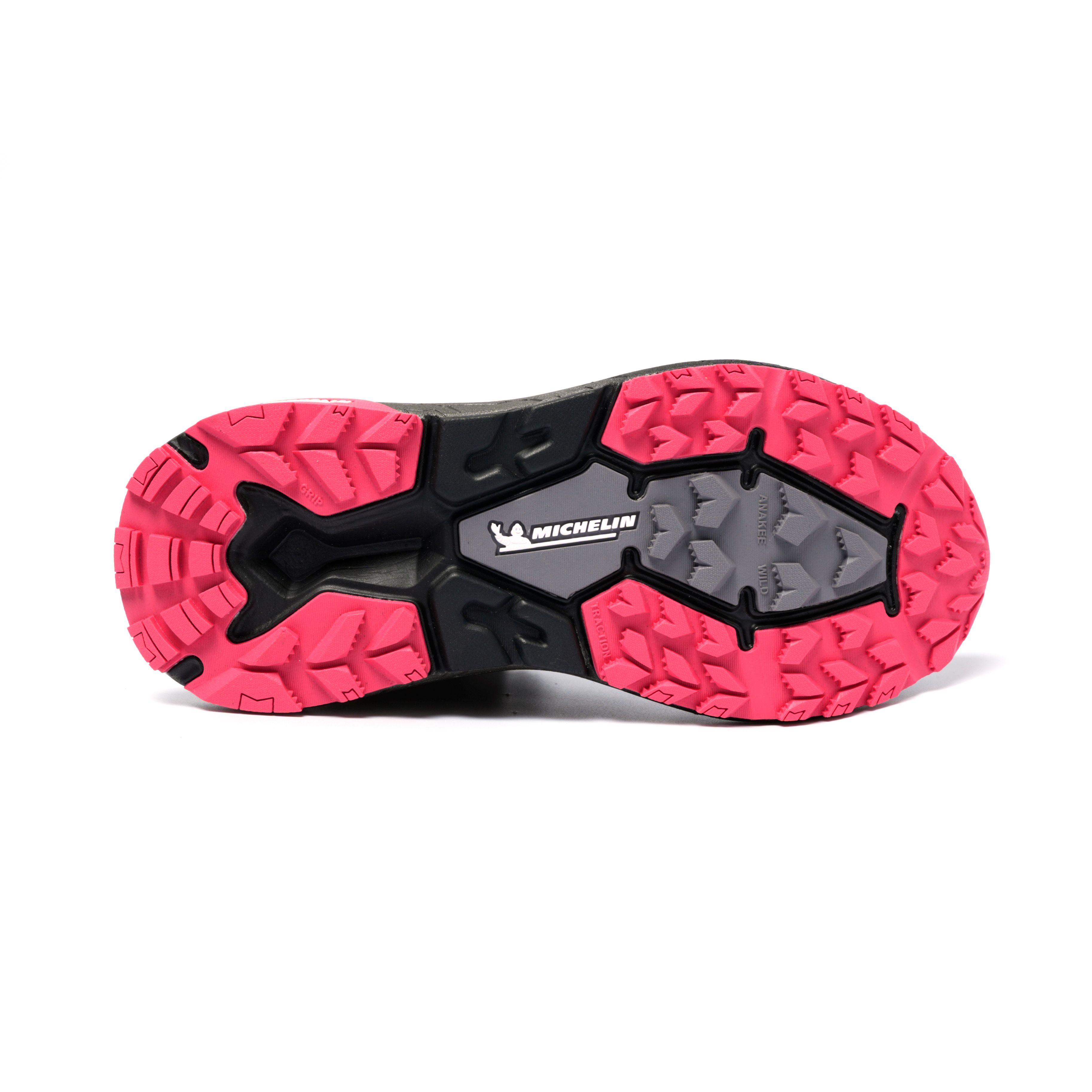 Zapatillas Deportivas Trail Mujer Negro Fucsia Michelin Aw03-2