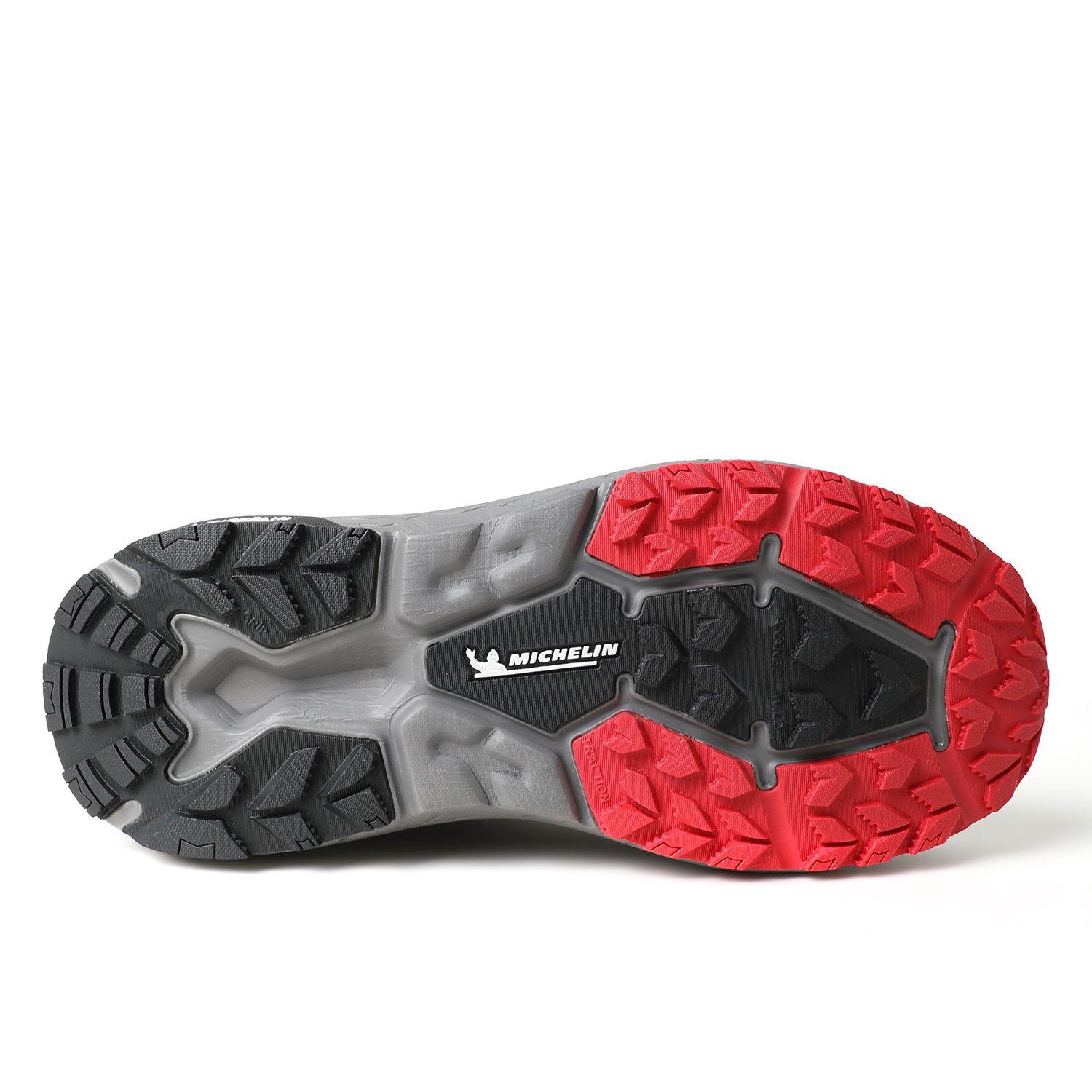 Botín Zapatilla Impermeable Hombre Gris Negro Michelin Aw06-2