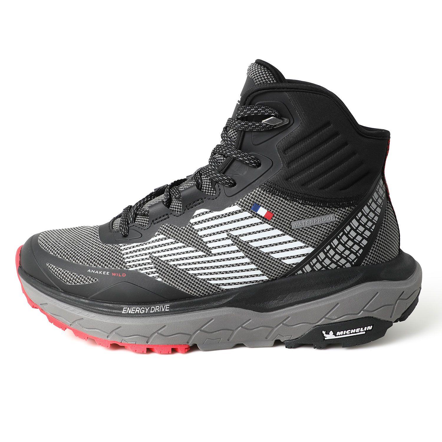 Botín Zapatilla Impermeable Hombre Gris Negro Michelin Aw06-3