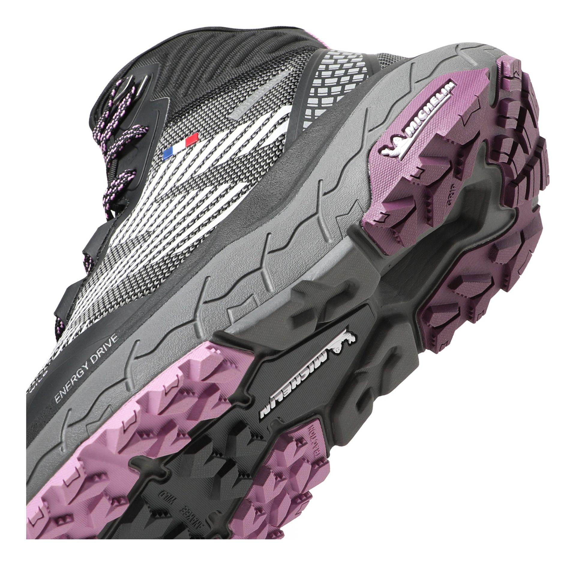 Botín Impermeable Caña Alta Negro Rosa Mujer Michelin Aw06-4