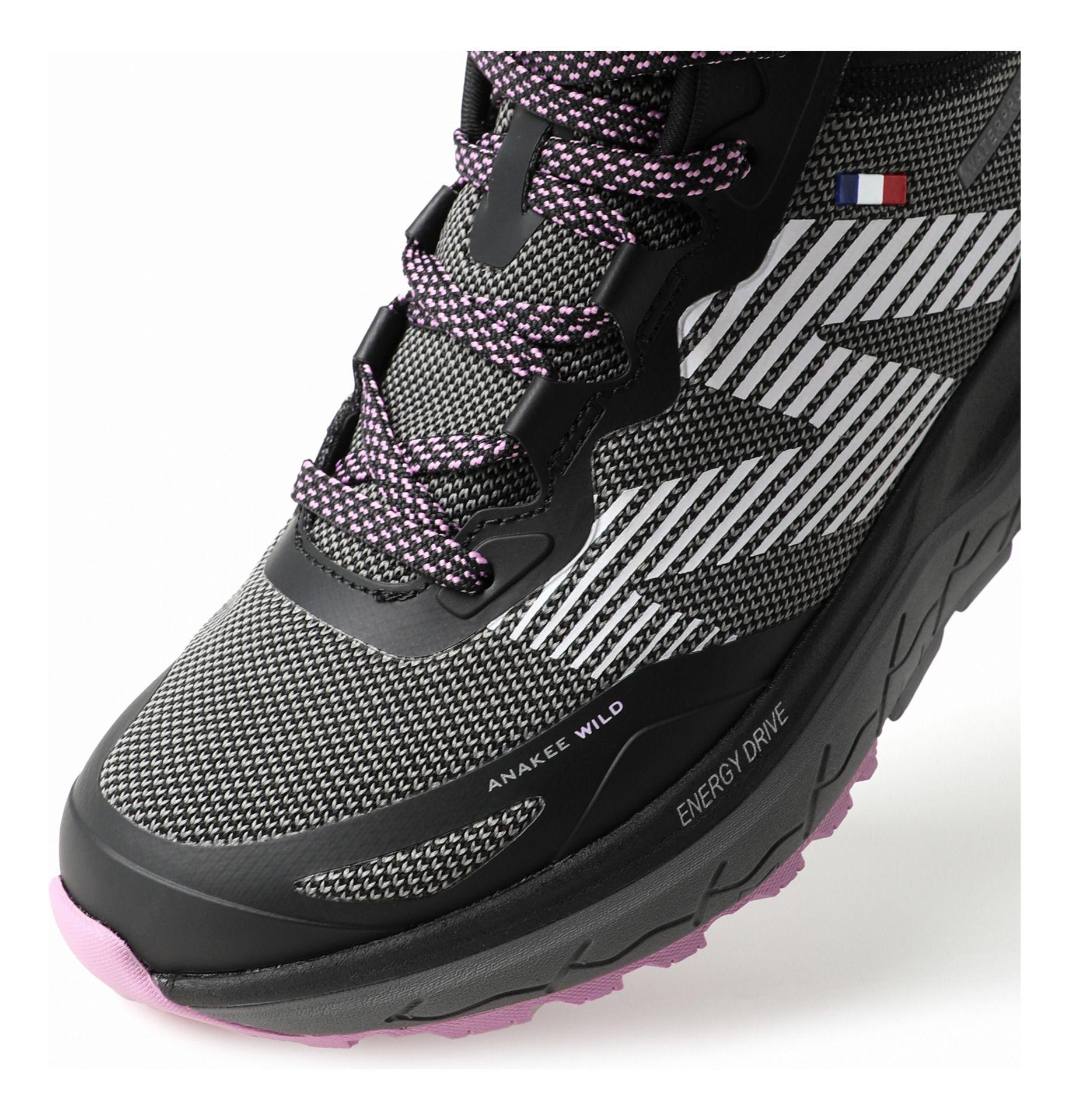 Botín Impermeable Caña Alta Negro Rosa Mujer Michelin Aw06-9