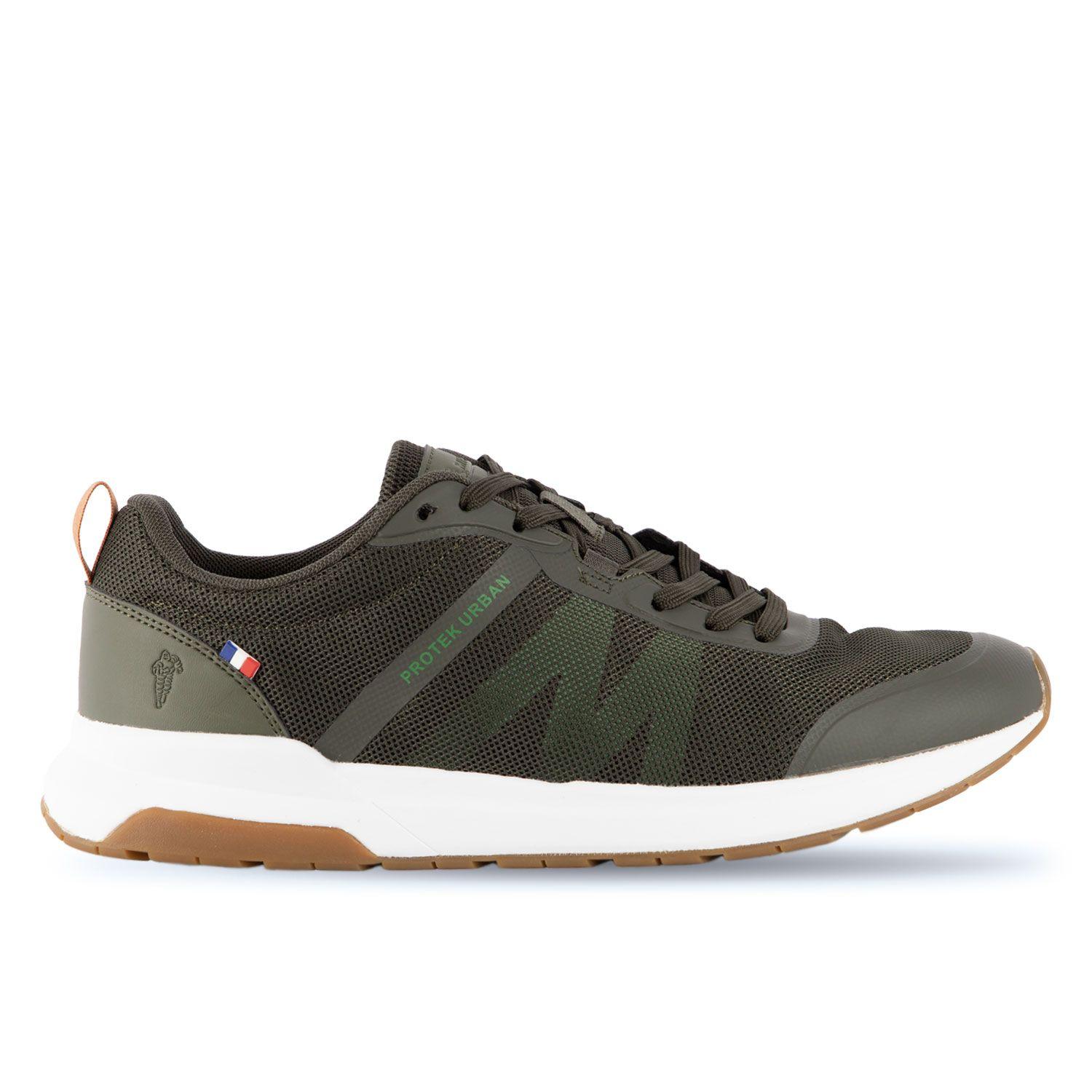 Zapatilla Urbana Hombre Verde Naranjo Oscuro Michelin Pu15-0
