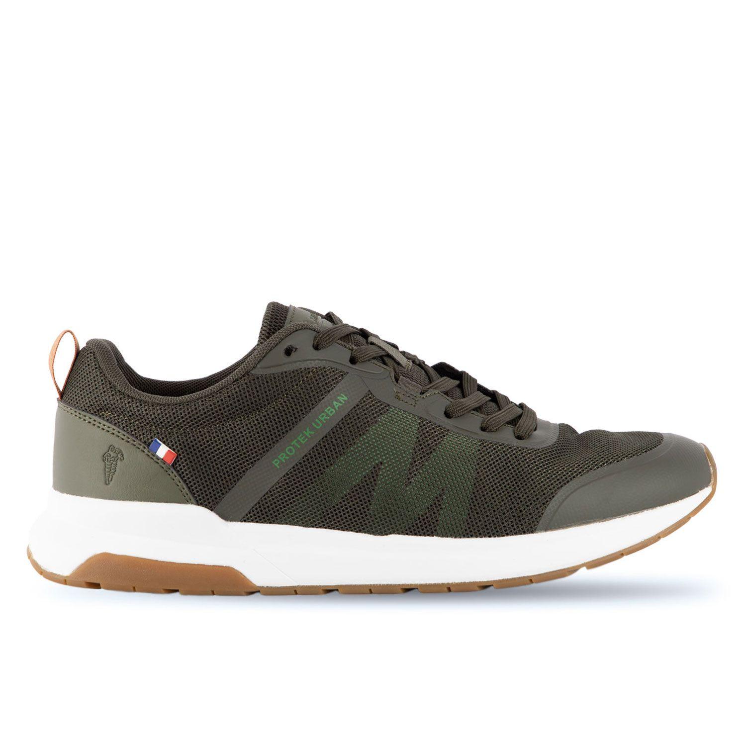 Zapatilla Urbana Hombre Verde Naranjo Oscuro Michelin Pu15-1