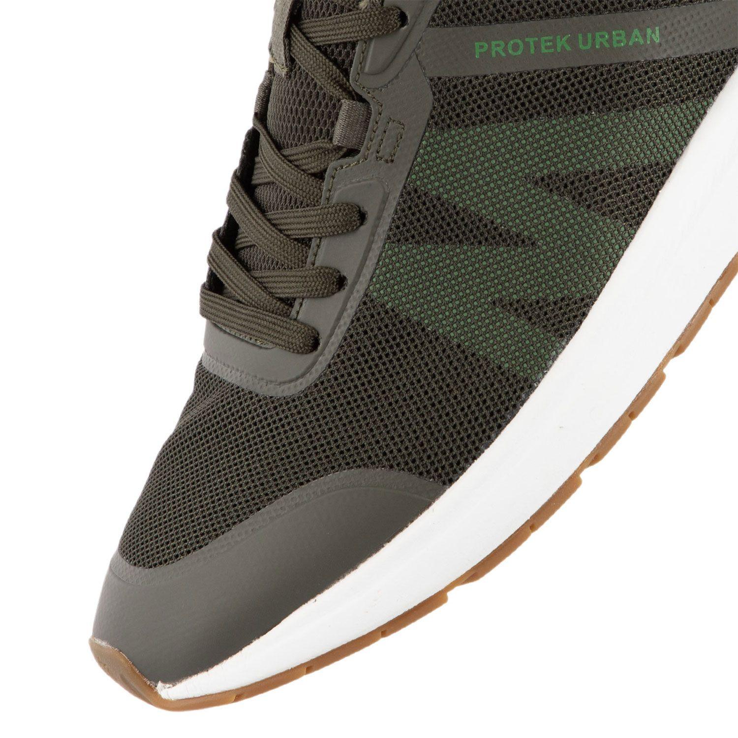 Zapatilla Urbana Hombre Verde Naranjo Oscuro Michelin Pu15-5