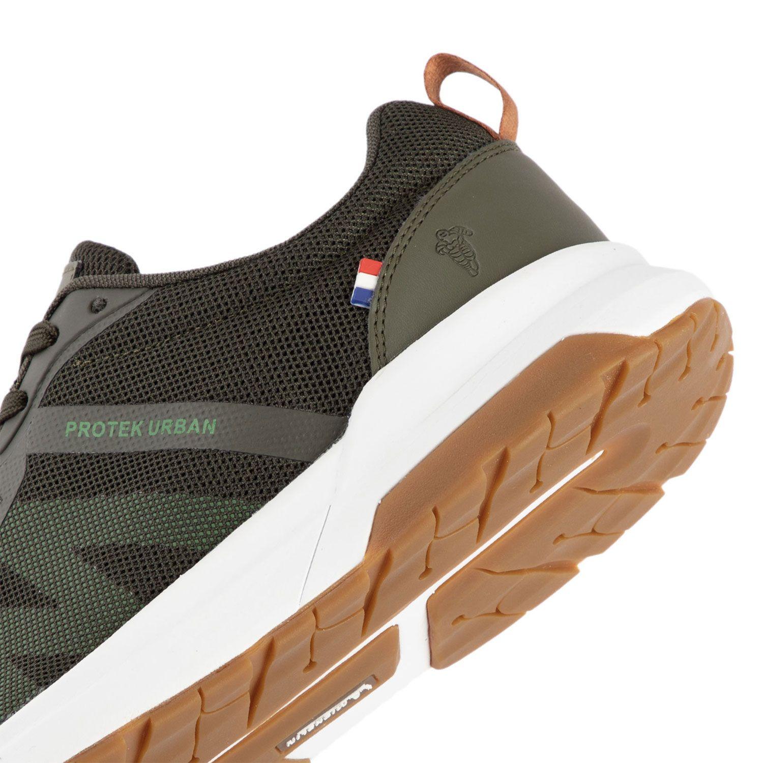 Zapatilla Urbana Hombre Verde Naranjo Oscuro Michelin Pu15-6