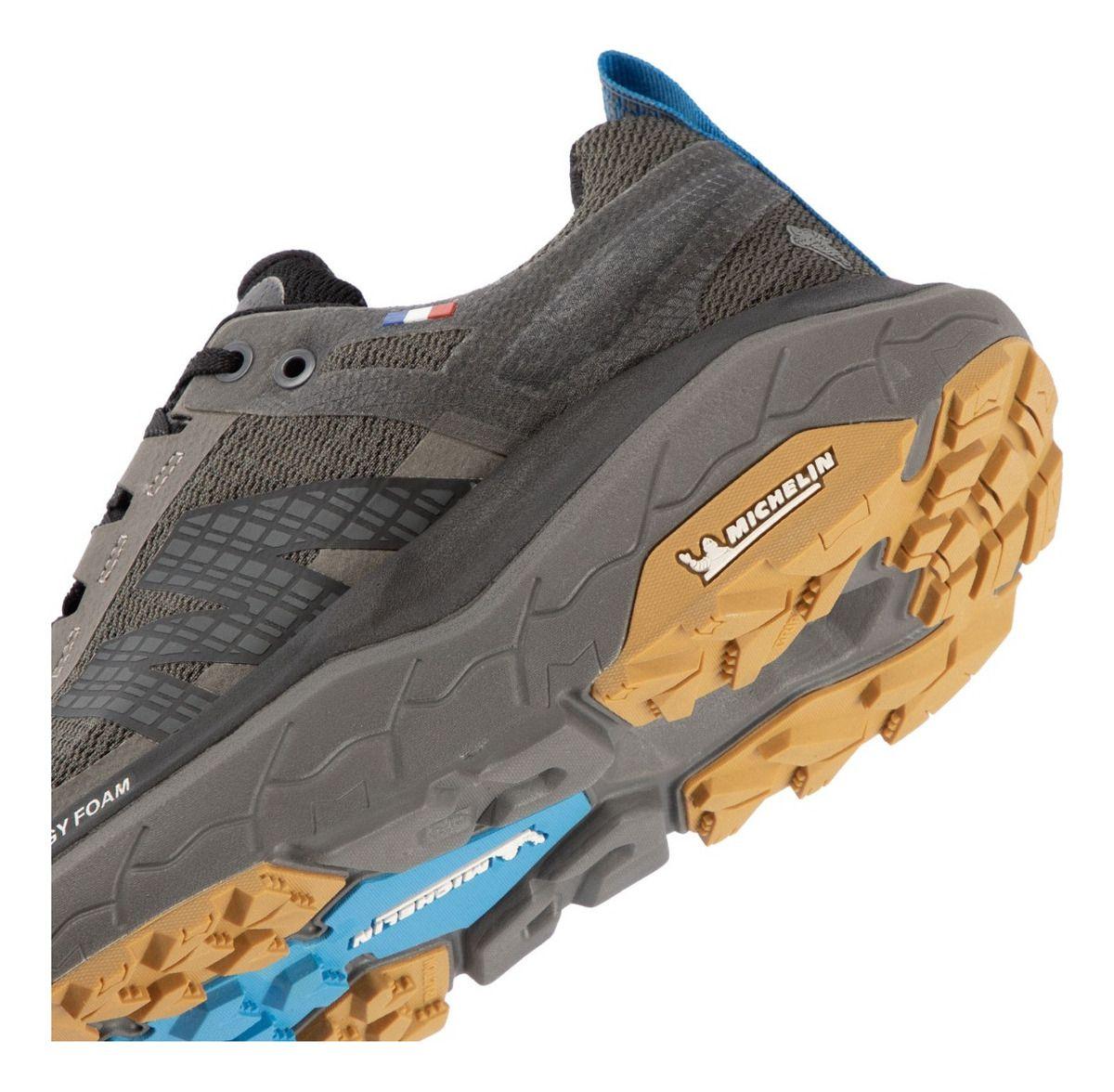 Zapatilla Michelin Hombre Aw01 Gris Oscuro Azul Trail-5