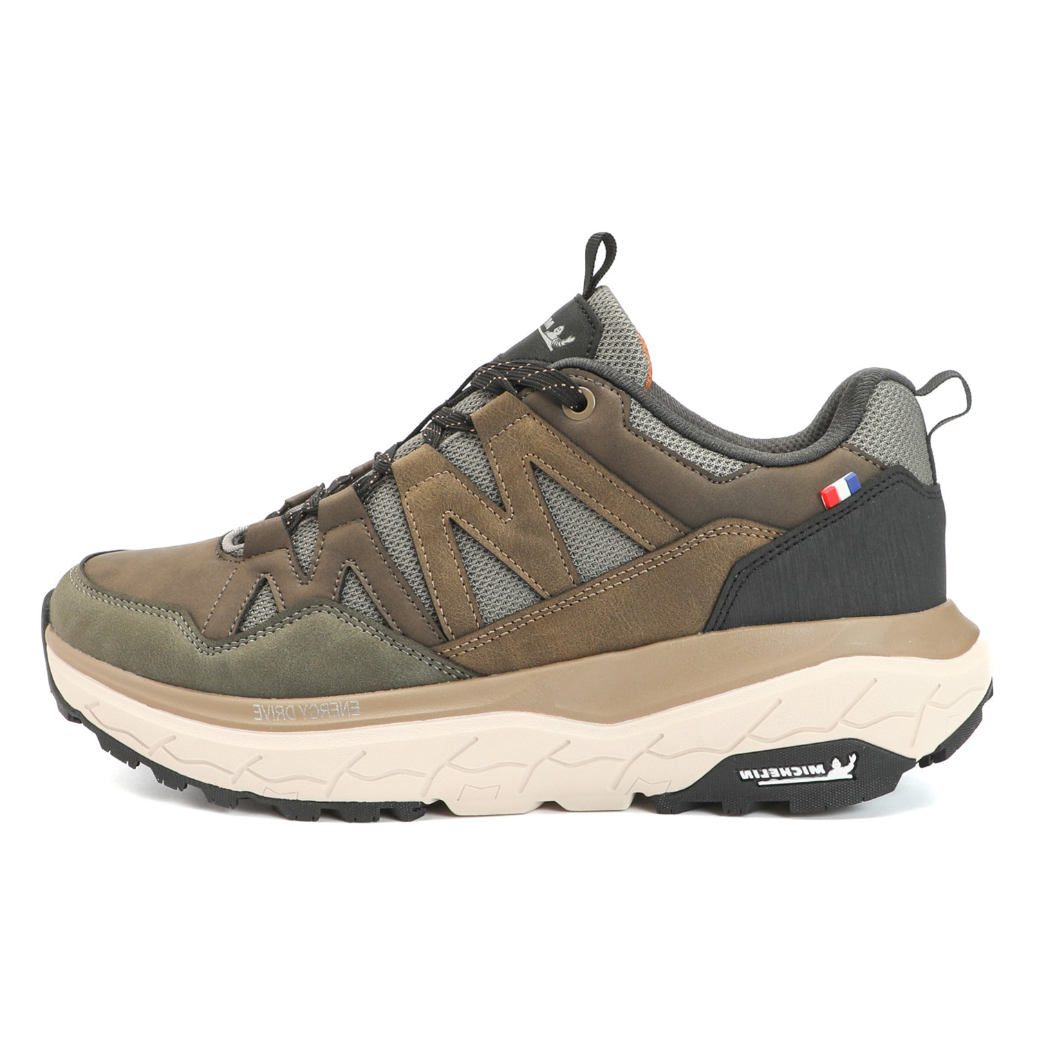 Zapatilla Trail Running Hombre Color Khaki y Café Michelin AW10-3