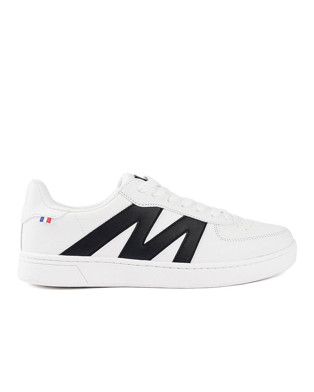 Zapatilla Casual Urbana Hombre Blanco Negro Michelin Ps20-0