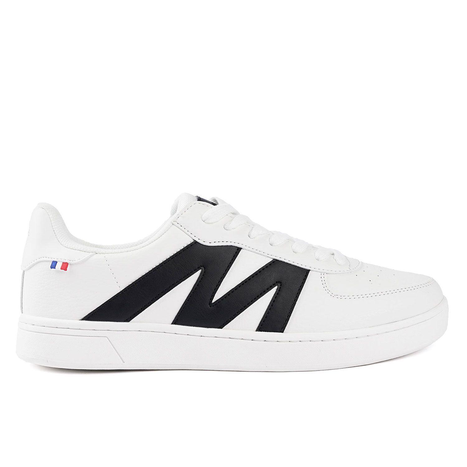 Zapatilla Casual Urbana Hombre Blanco Negro Michelin Ps20-1