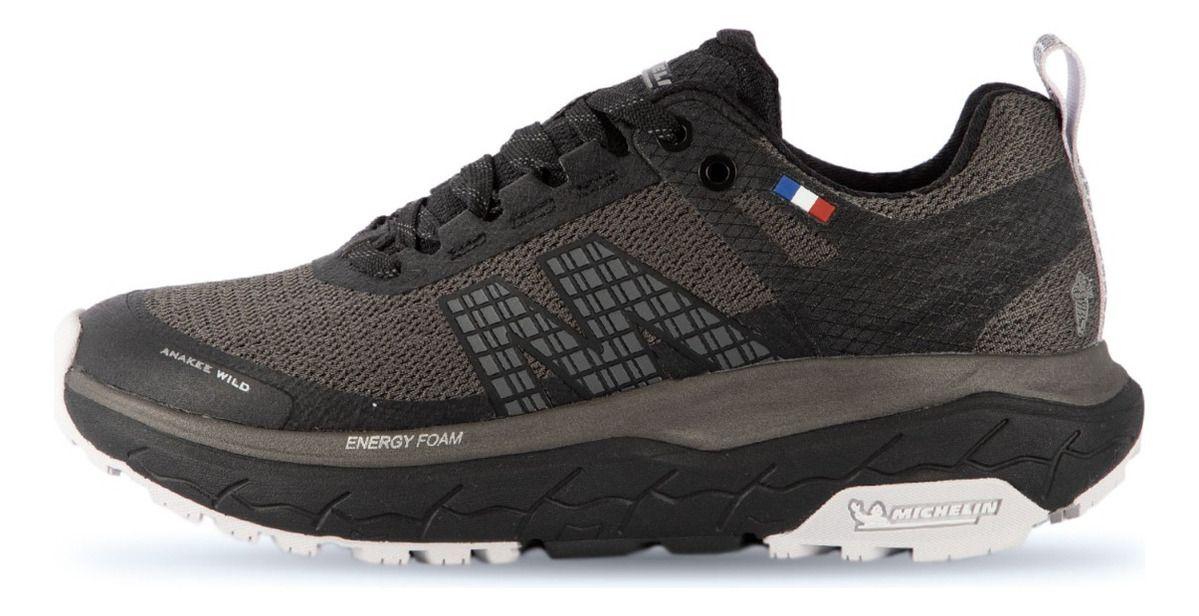 Zapatilla Trail Running Mujer Negro Y Lila Michelin Aw01-2