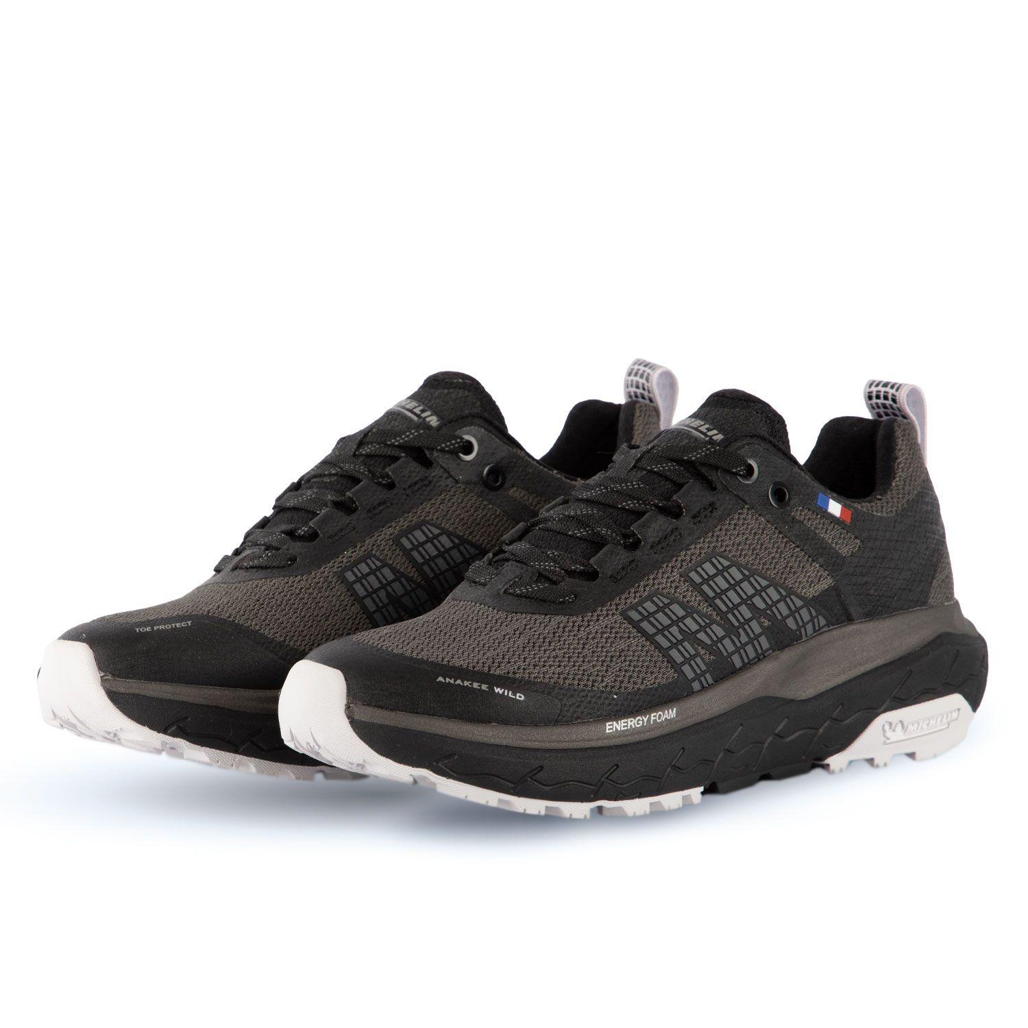 Zapatilla Trail Running Mujer Negro Y Lila Michelin Aw01-4