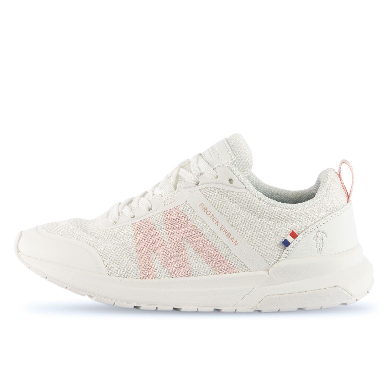 Zapatilla Urbana Casual Mujer Blanca Y Rosado Michelin Pu15-3