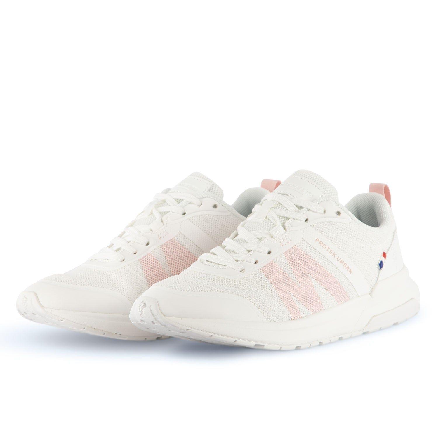 Zapatilla Urbana Casual Mujer Blanca Y Rosado Michelin Pu15-4