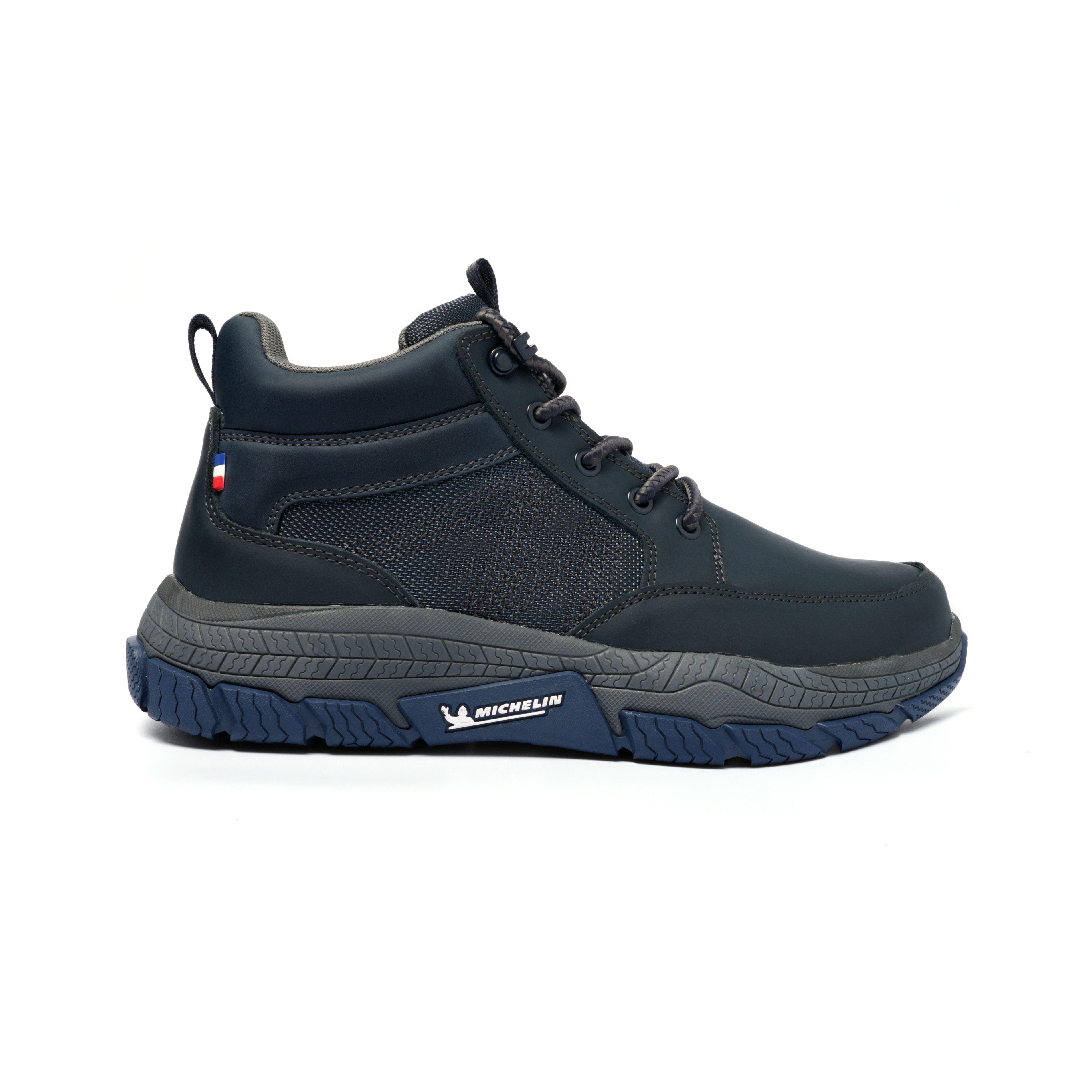 Zapatilla Botín Casual Urbano Hombre Azul Michelin Df08-1