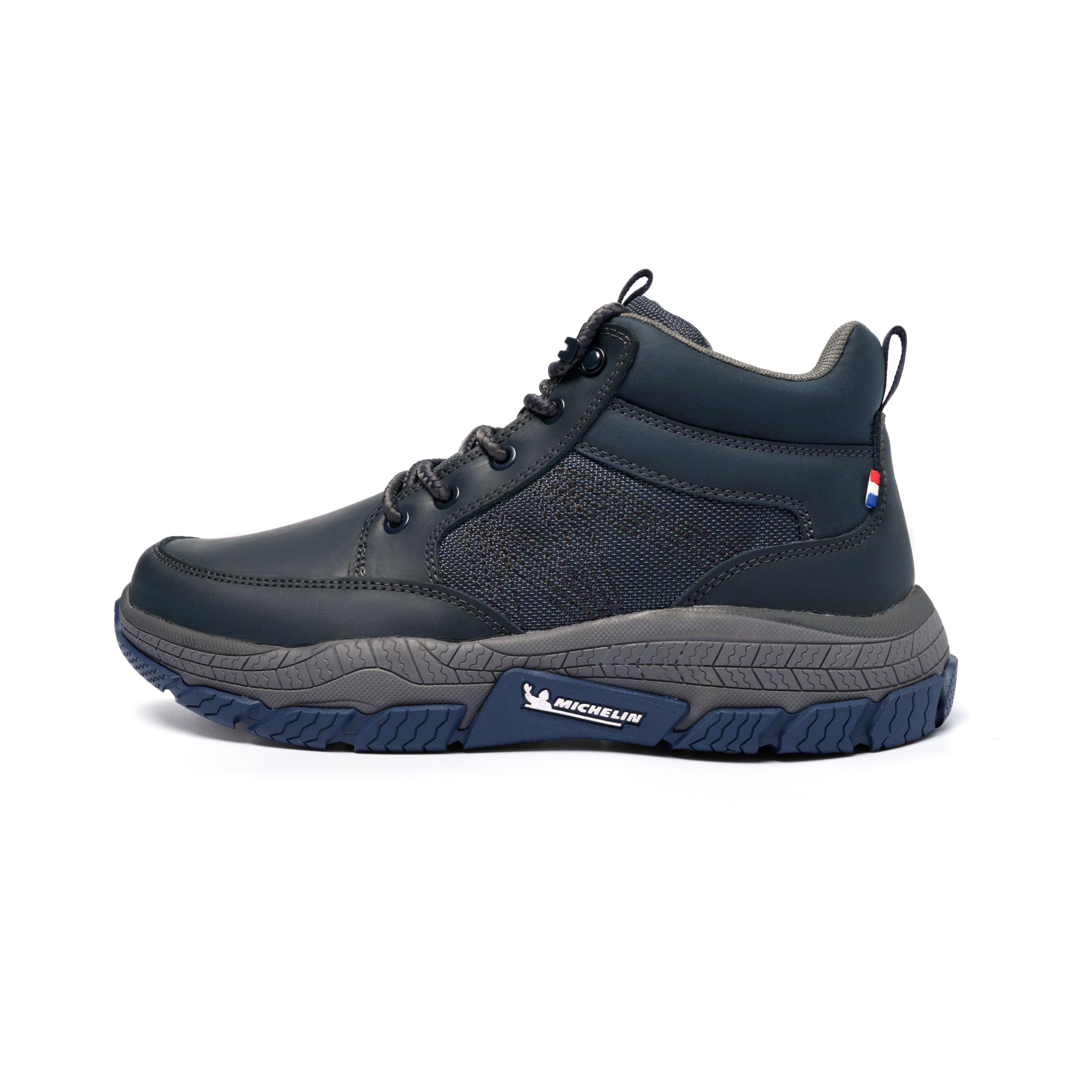 Zapatilla Botín Casual Urbano Hombre Azul Michelin Df08-3