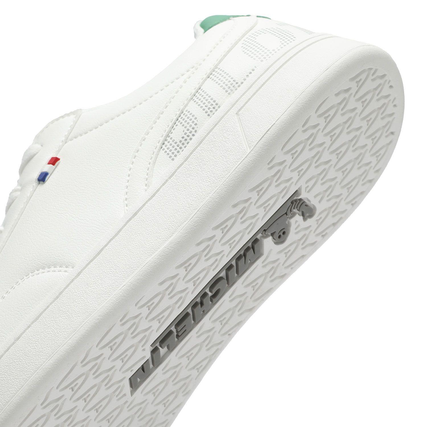 Zapatilla Casual Urbana Hombre Blanco Verde Michelin Ps14-5