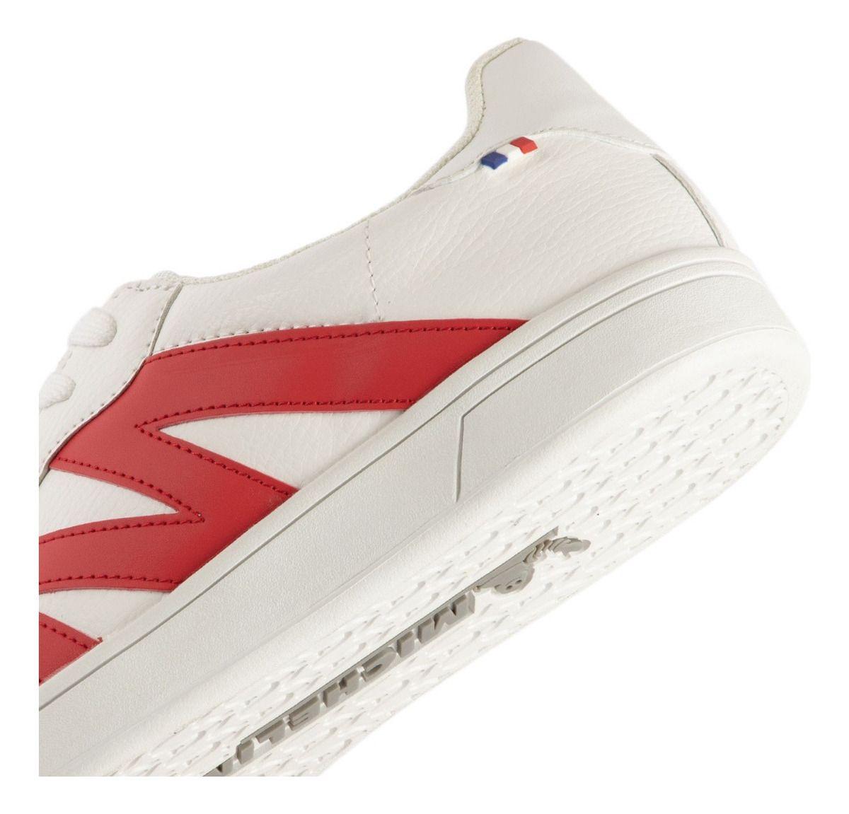 Zapatilla Urbana Hombre Blanco Y Rojo Michelin Ps20-5