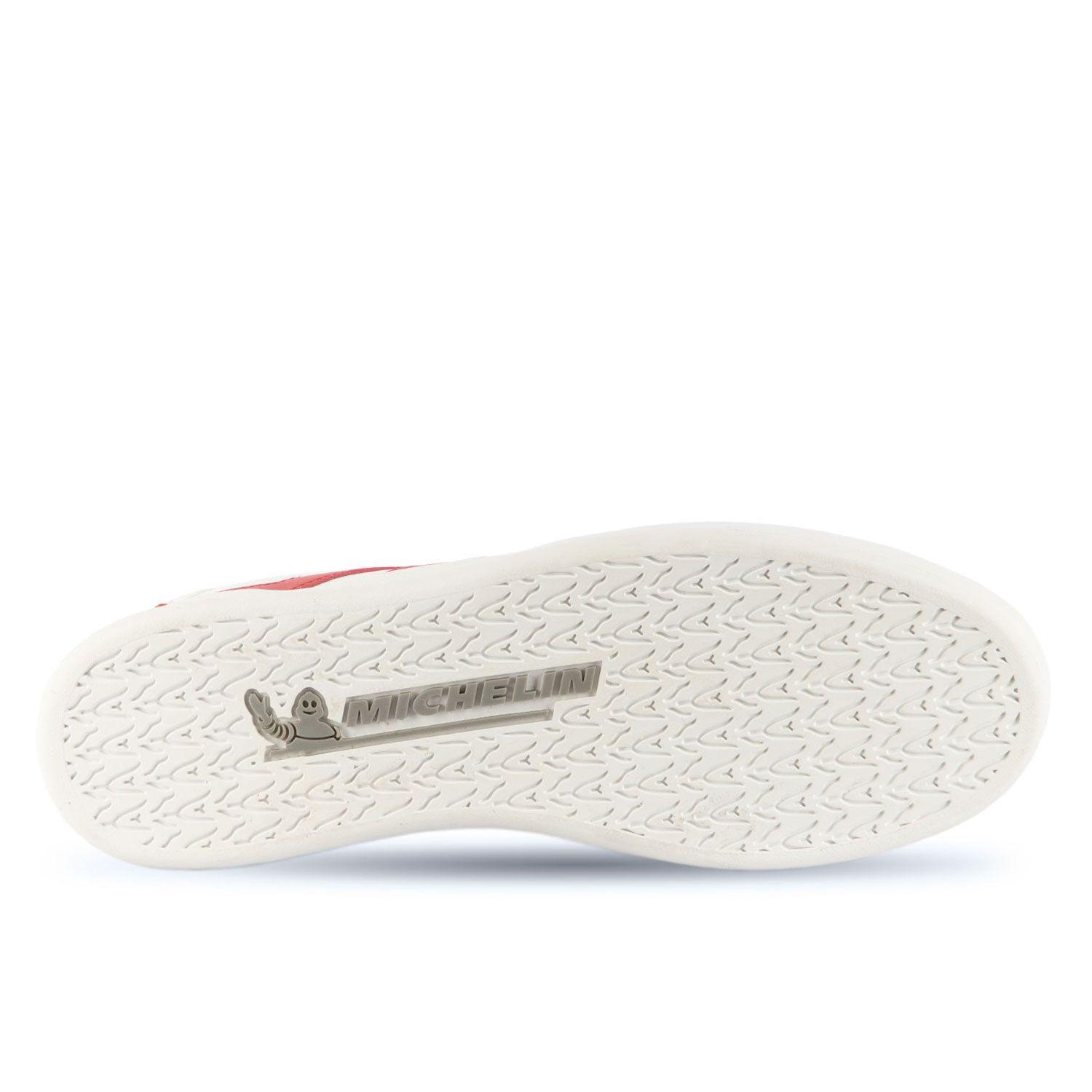 Zapatilla Urbana Hombre Blanco Y Rojo Michelin Ps20-2