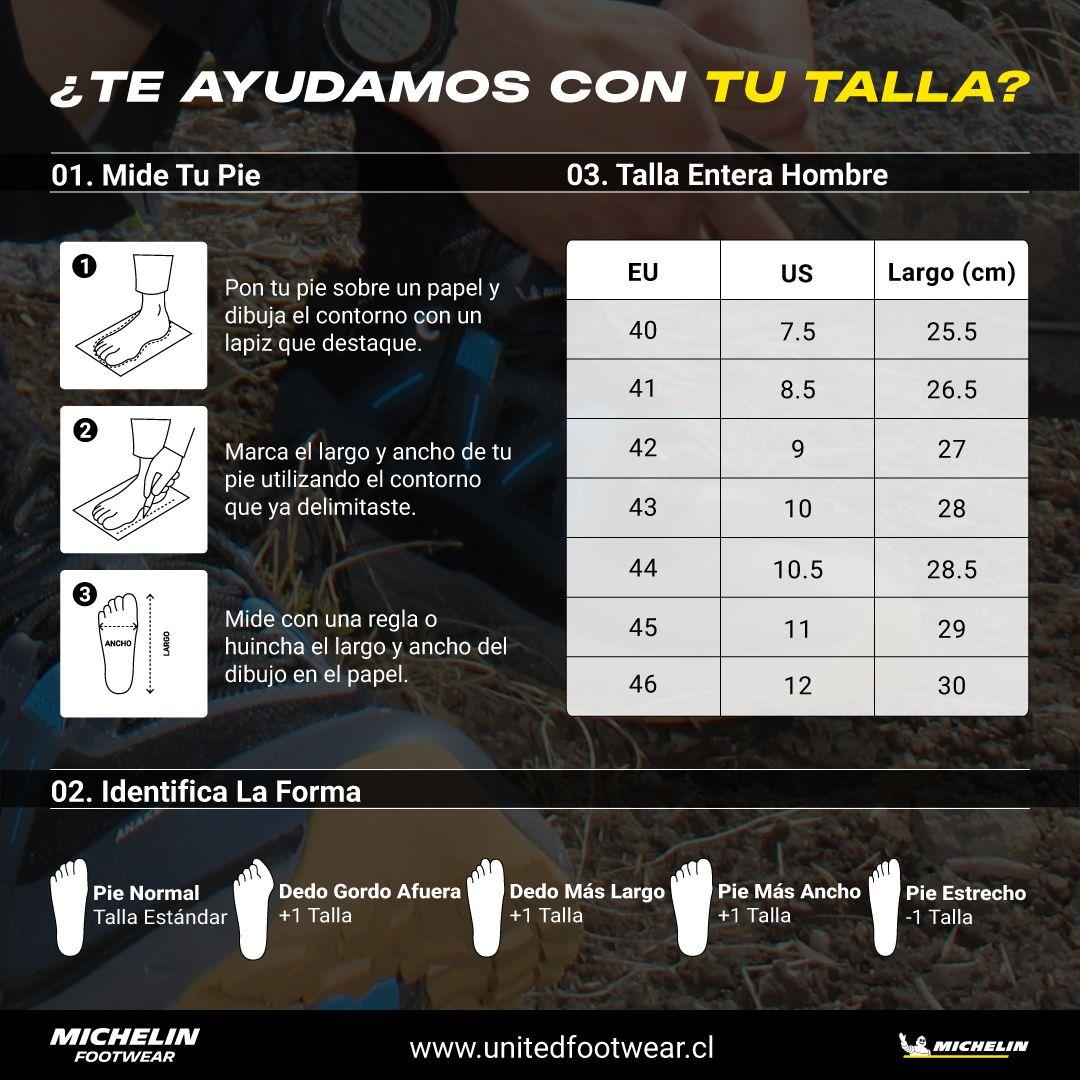 Zapatilla Urbana Hombre Blanco Y Rojo Michelin Ps20-7