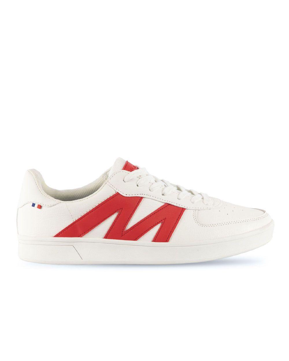 Zapatilla Urbana Hombre Blanco Y Rojo Michelin Ps20-0
