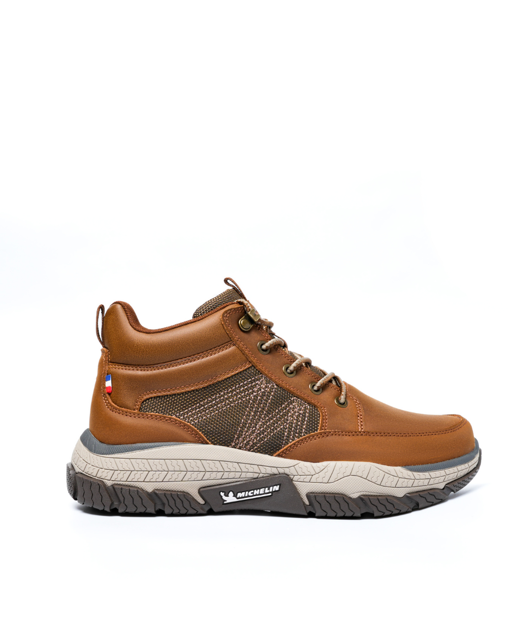 Zapatilla Botín Urban Casual Hombre Café Camel Michelin Df08-0