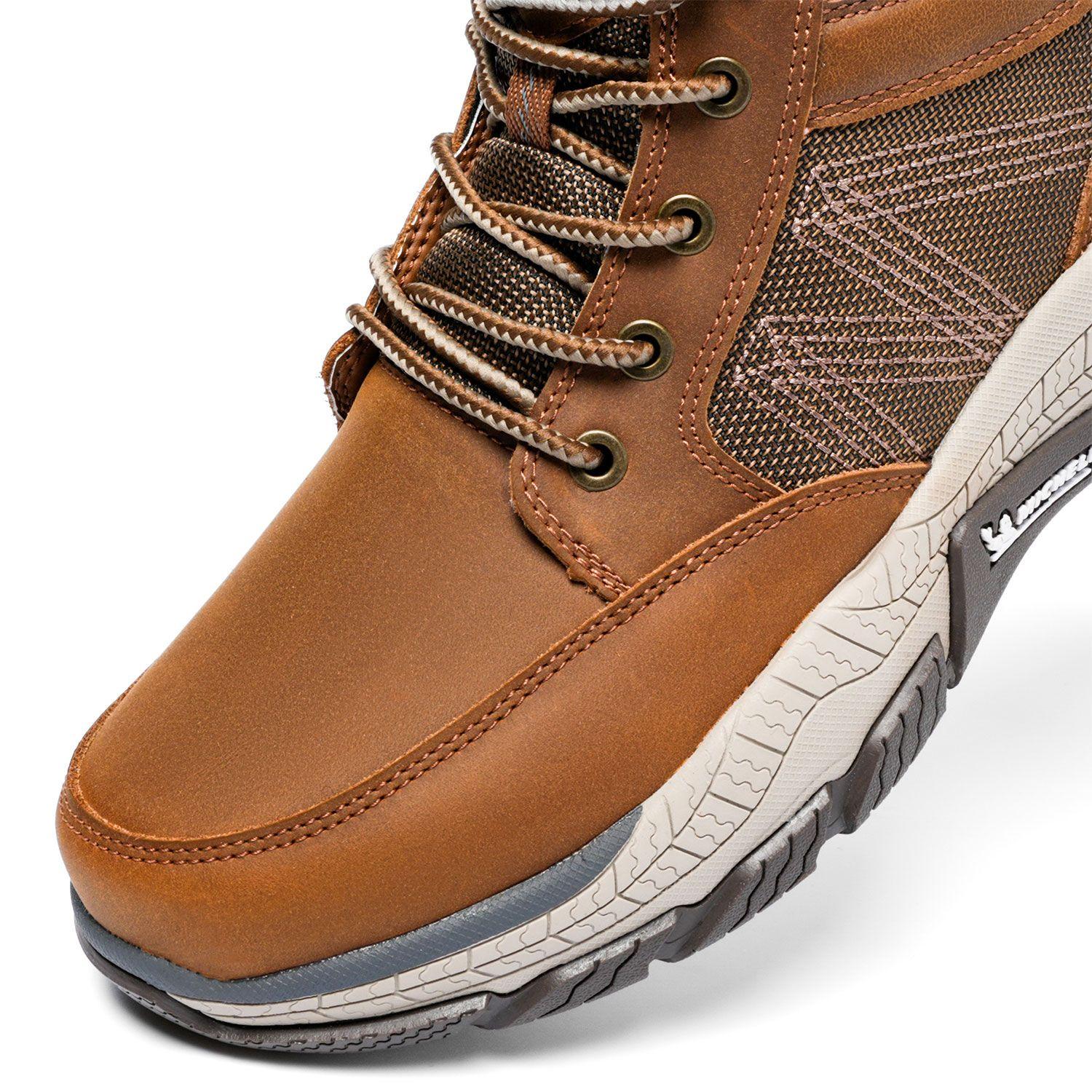 Zapatilla Botín Urban Casual Hombre Café Camel Michelin Df08-5