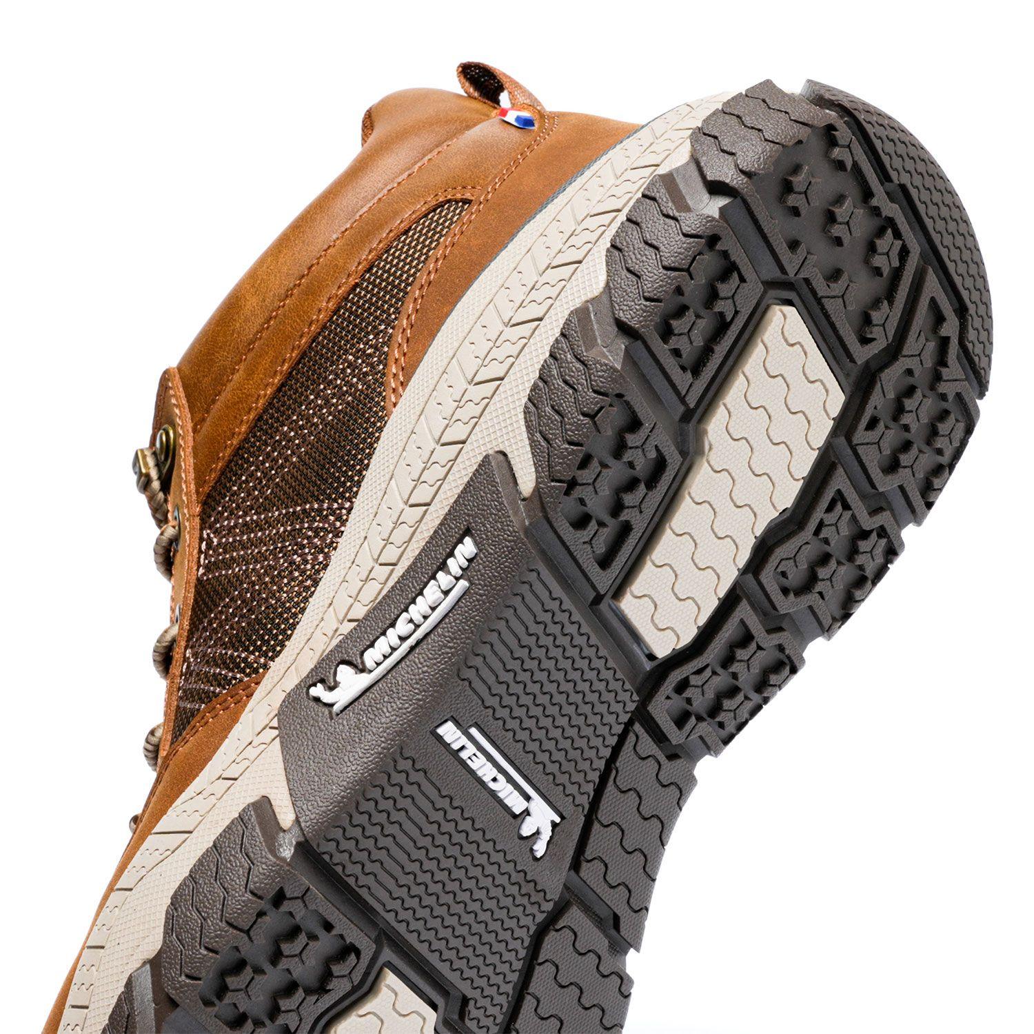 Zapatilla Botín Urban Casual Hombre Café Camel Michelin Df08-6